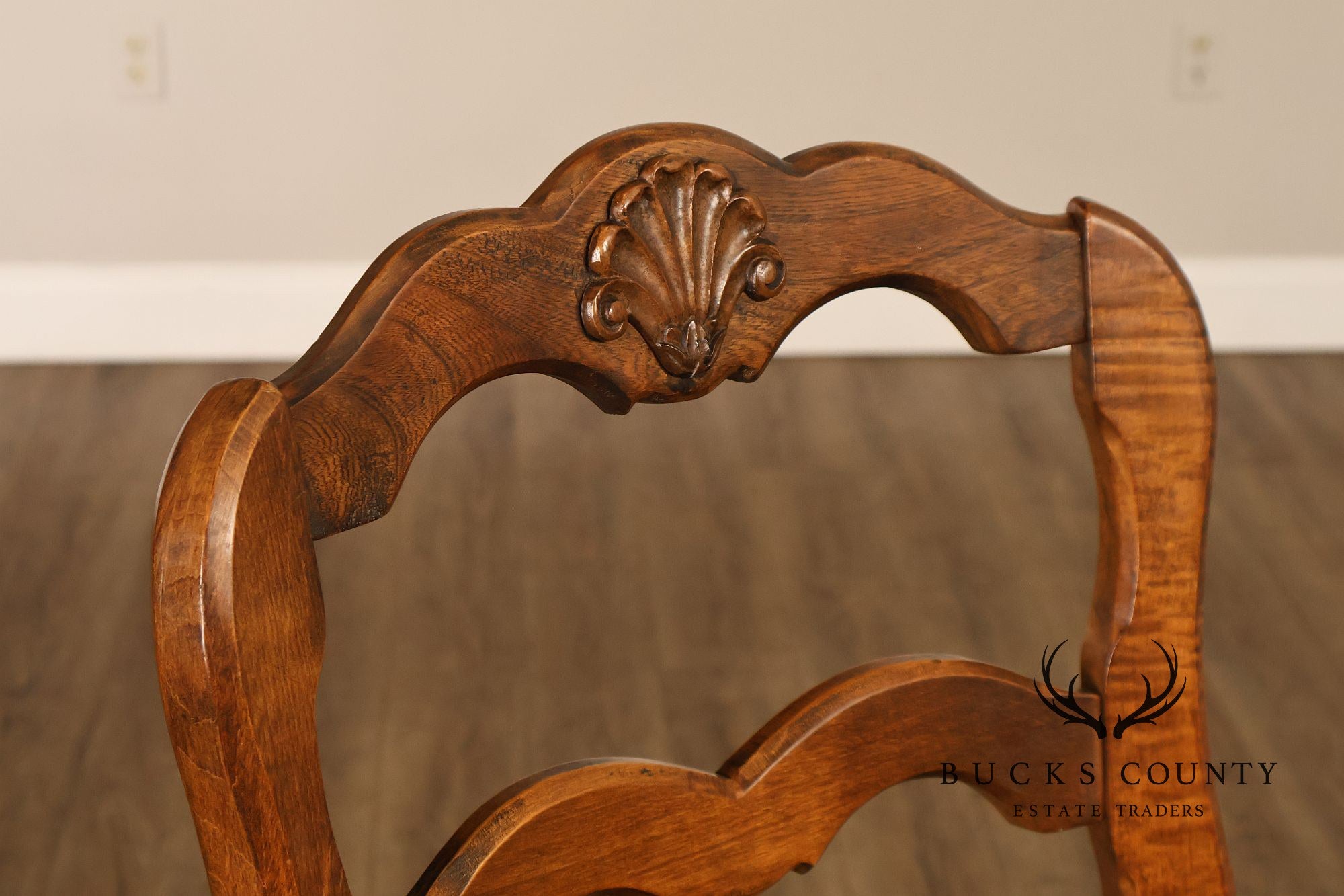 Hill Mfg. Corp. French Country Style Set of Six Ladderback Dining Chairs