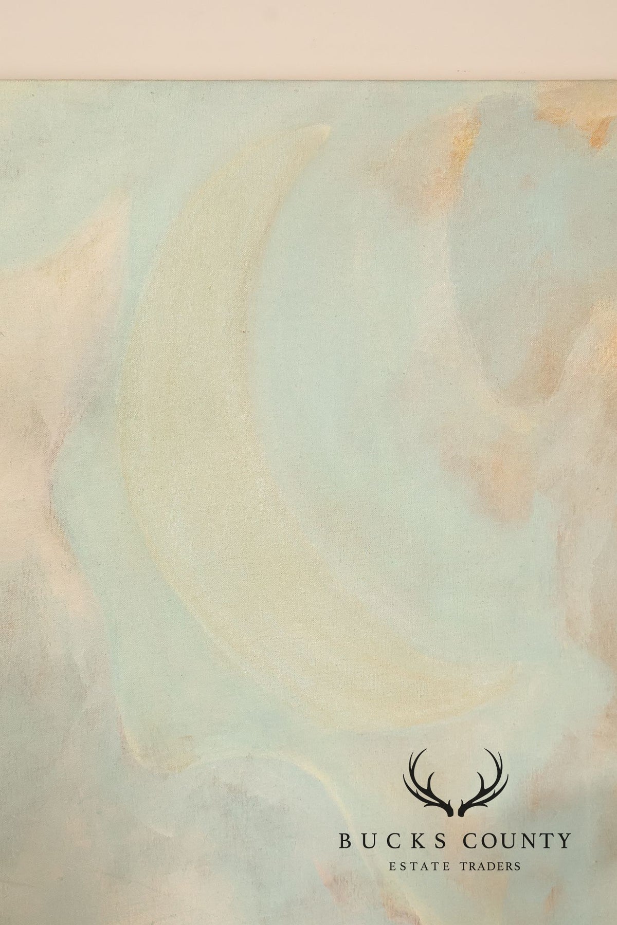 Large Modern Abstract Pastel Painting On Canvas By Paul C Wilson