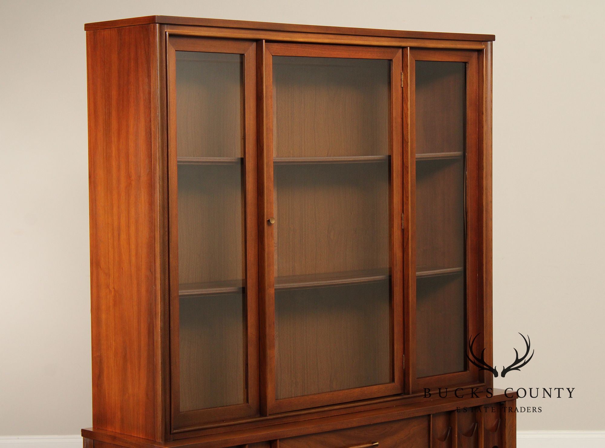 Kent Coffey 'Perspecta' Mid Century Modern Walnut China Cabinet