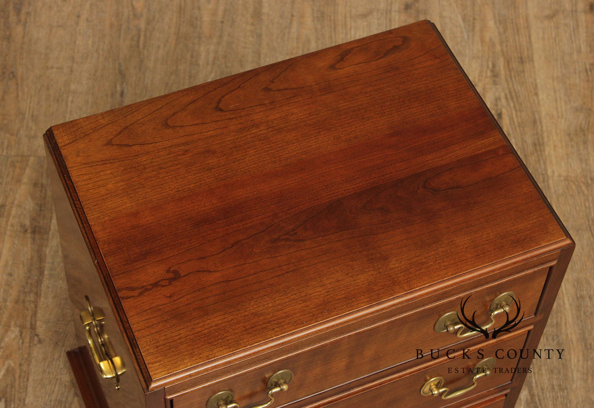 Stickley Chippendale Style Cherry Bachelor's Chest Nightstand