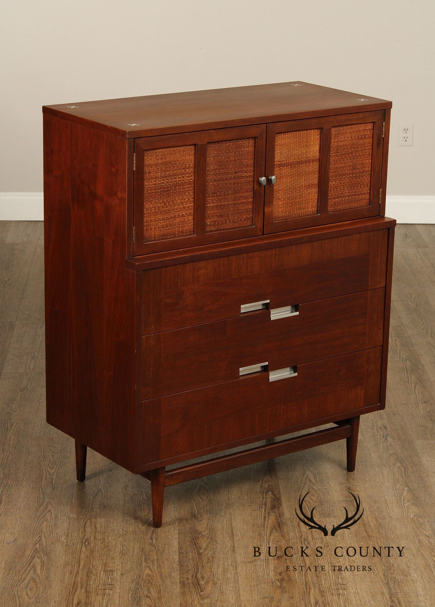 American of Martinsville Mid Century Modern Tall Chest