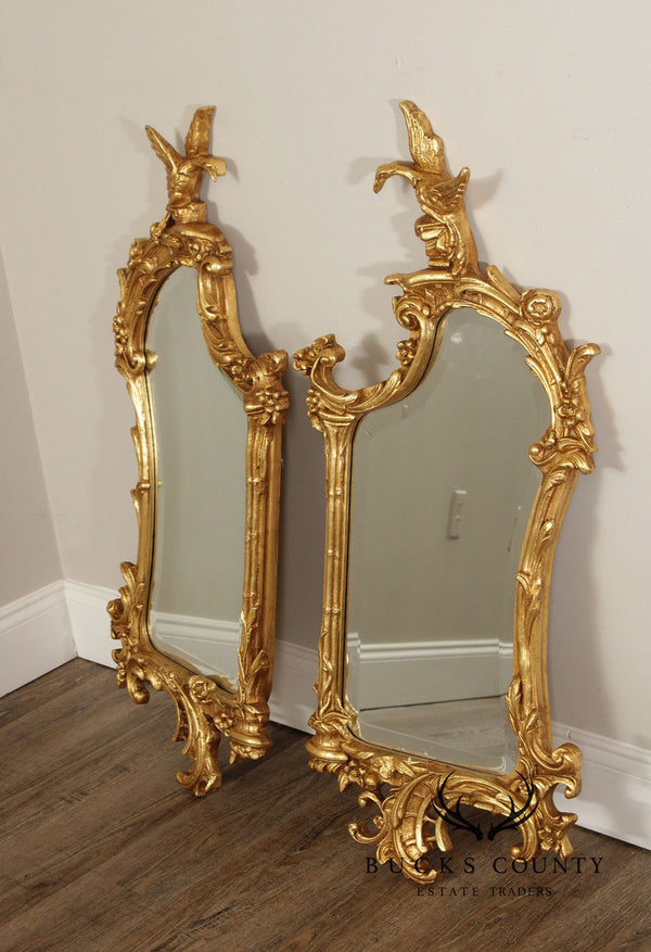 George III Style Pair Of Giltwood Wall Mirrors