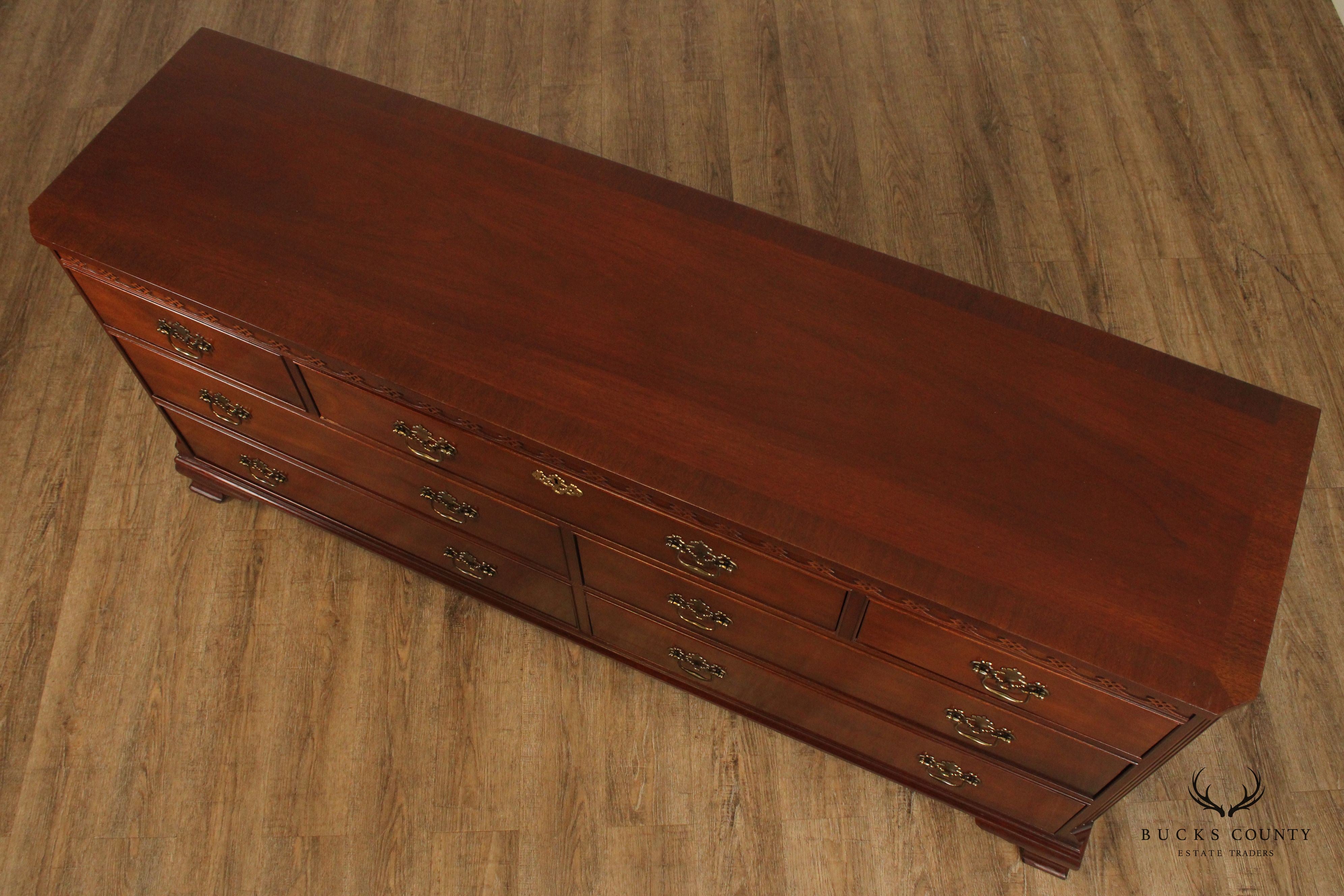 Baker Furniture Chippendale Style Mahogany Dresser