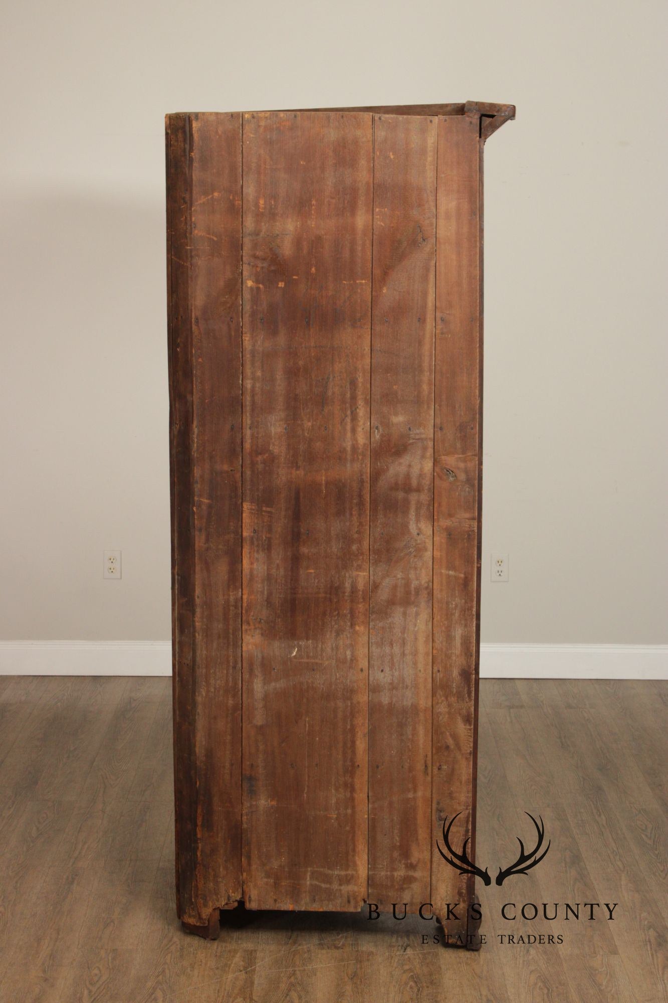 Antique 19th Century American Poplar Corned Cabinet