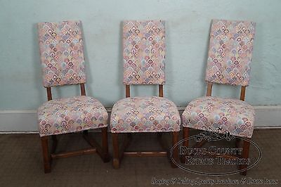 Jamestown Lounge Feudal Oak Set of 4 Antique Dining Chairs