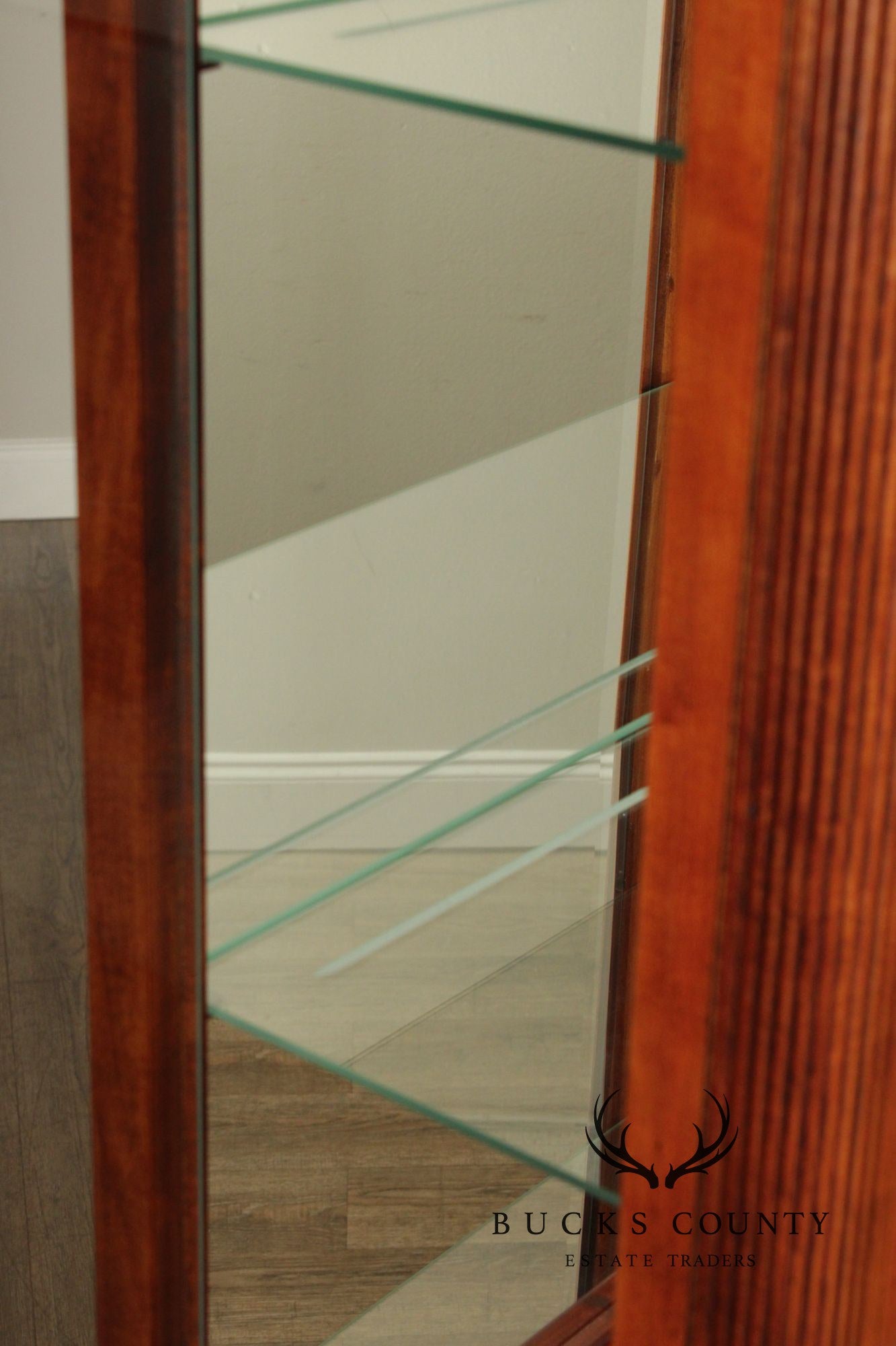 Howard Mill Federal Style Cherry Collector's Cabinet