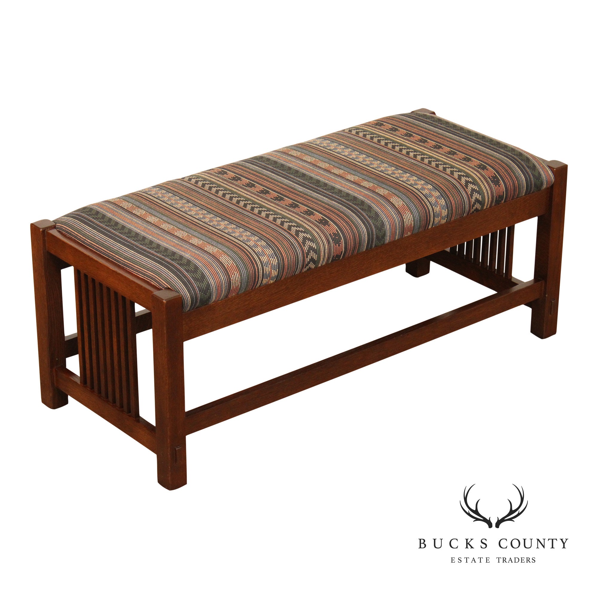 Stickley Mission Collection Oak Bench
