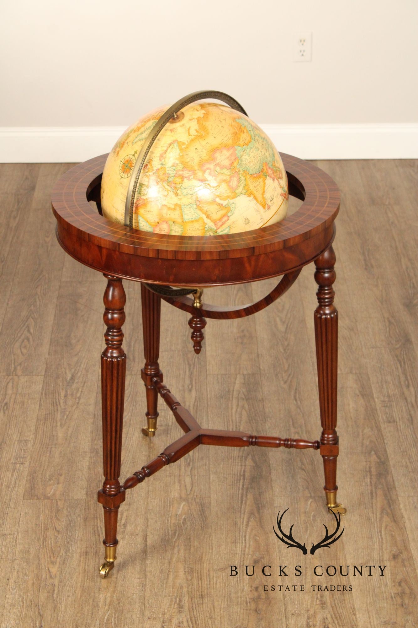 Maitland Smith Regency Style Globe on Stand