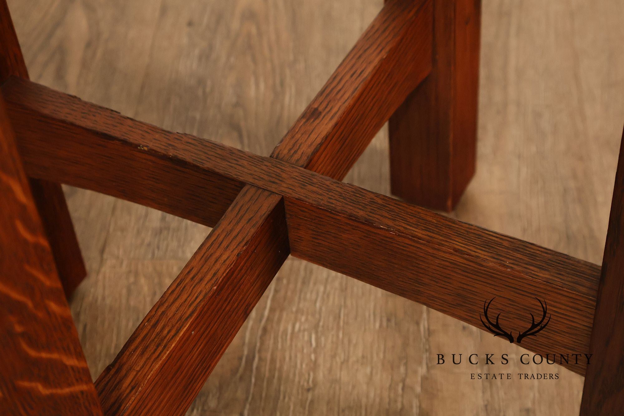 Stickley Mission Collection Oak Octagonal Tabouret Table