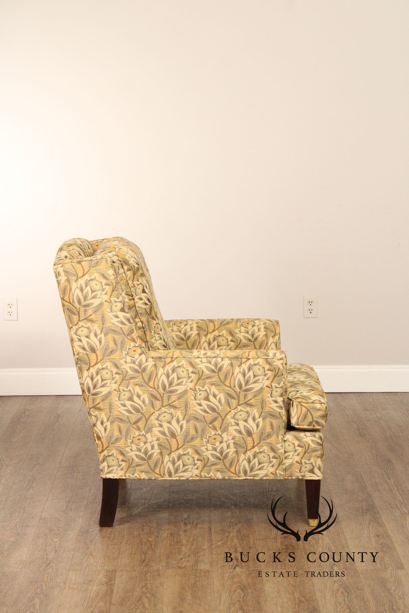 Vintage Pair of Upholstered Lounge Armchairs