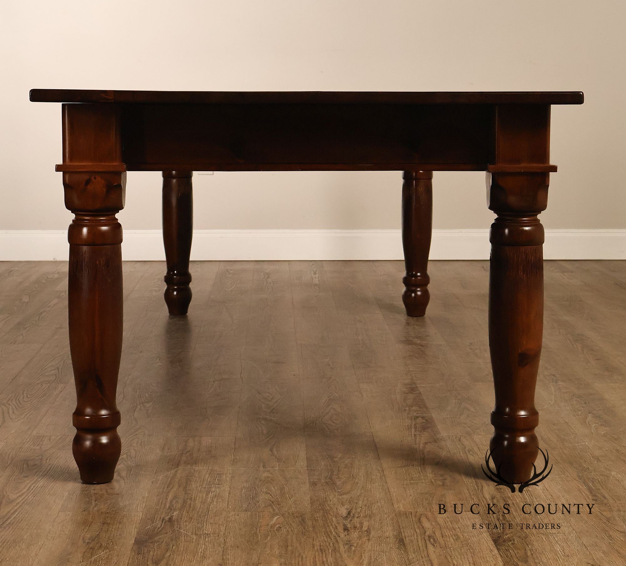 Farmhouse Style Large 8 Foot Pine Dining Table