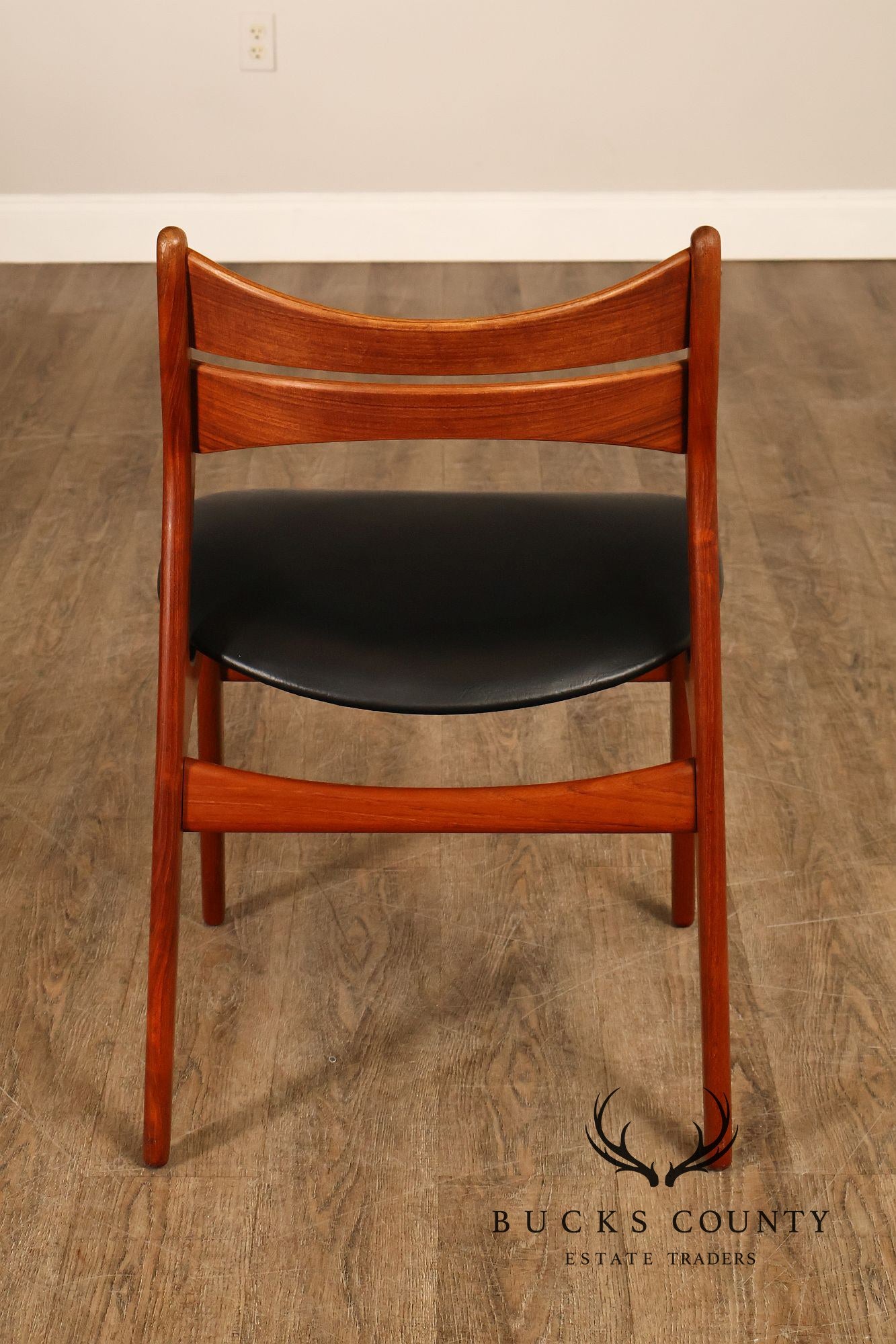 Danish Mid Century Modern Erik Buch Teak Desk Chair