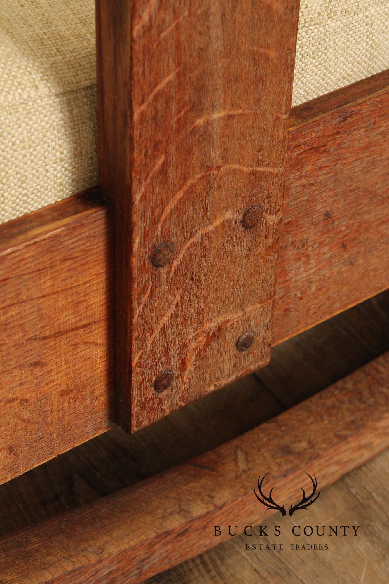 Limbert Antique Mission Oak Paddle-Arm Rocker