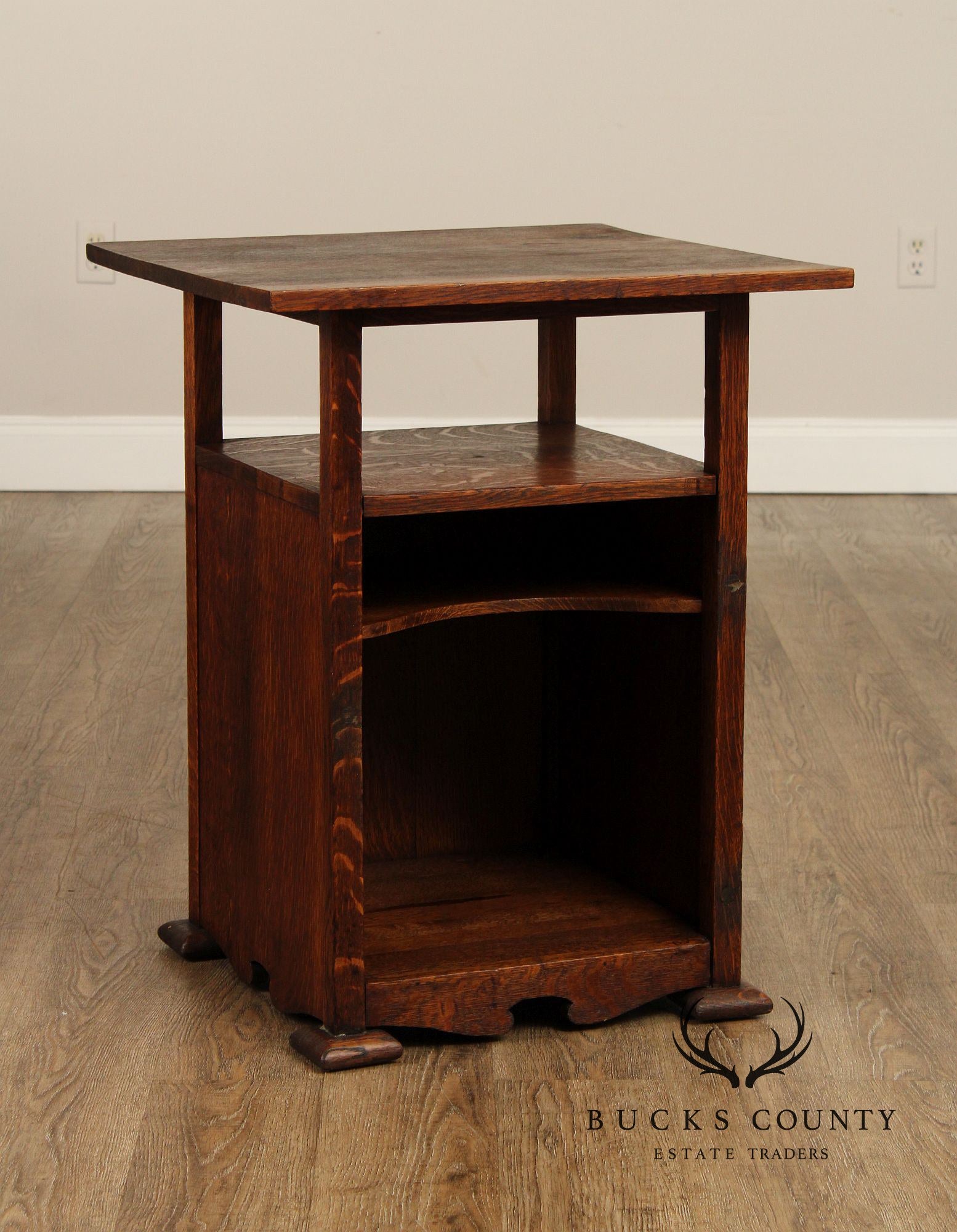 Antique Mission Oak Side Table