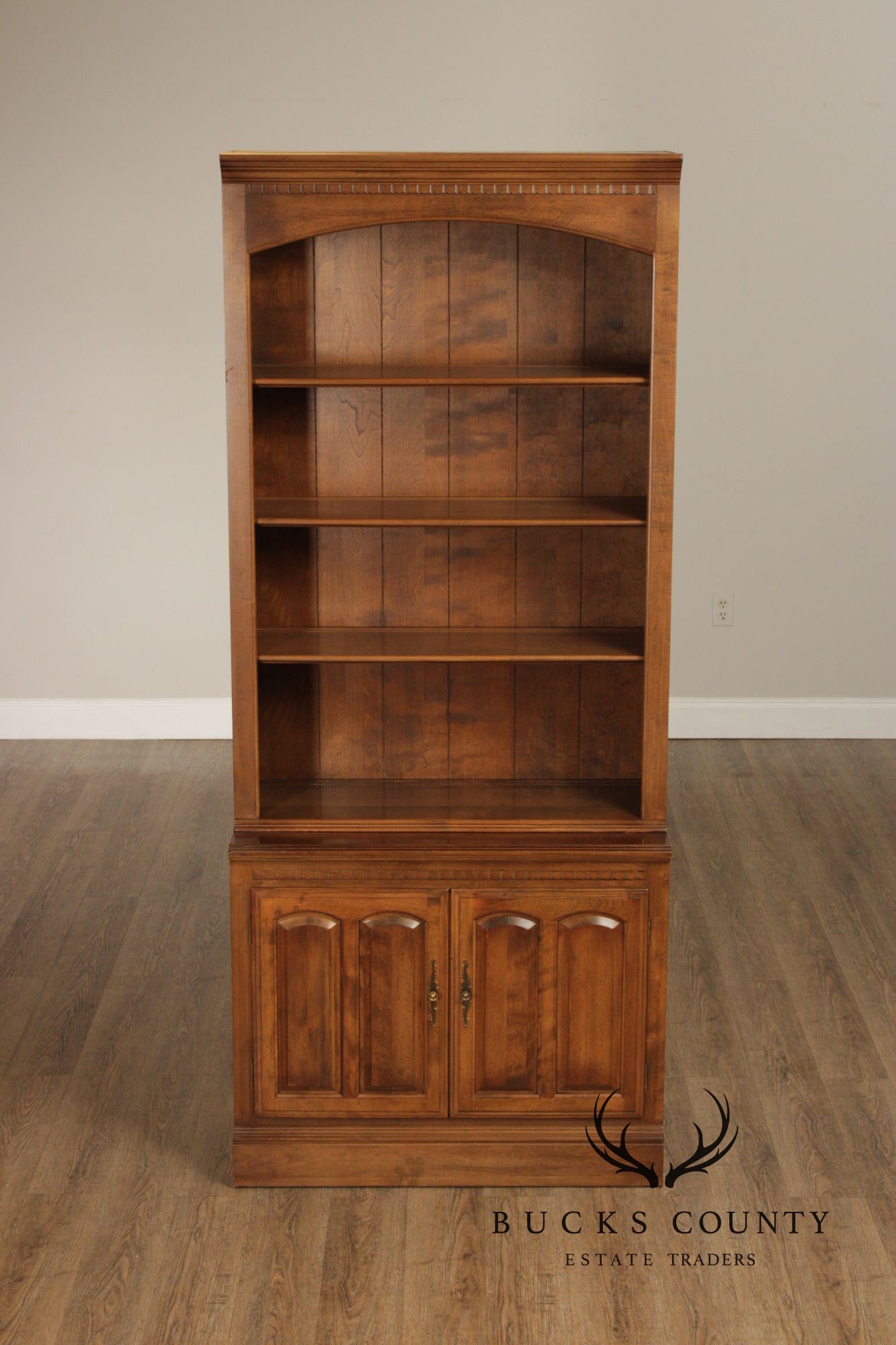 Ethan Allen Vintage Pair Of Maple Bookcases