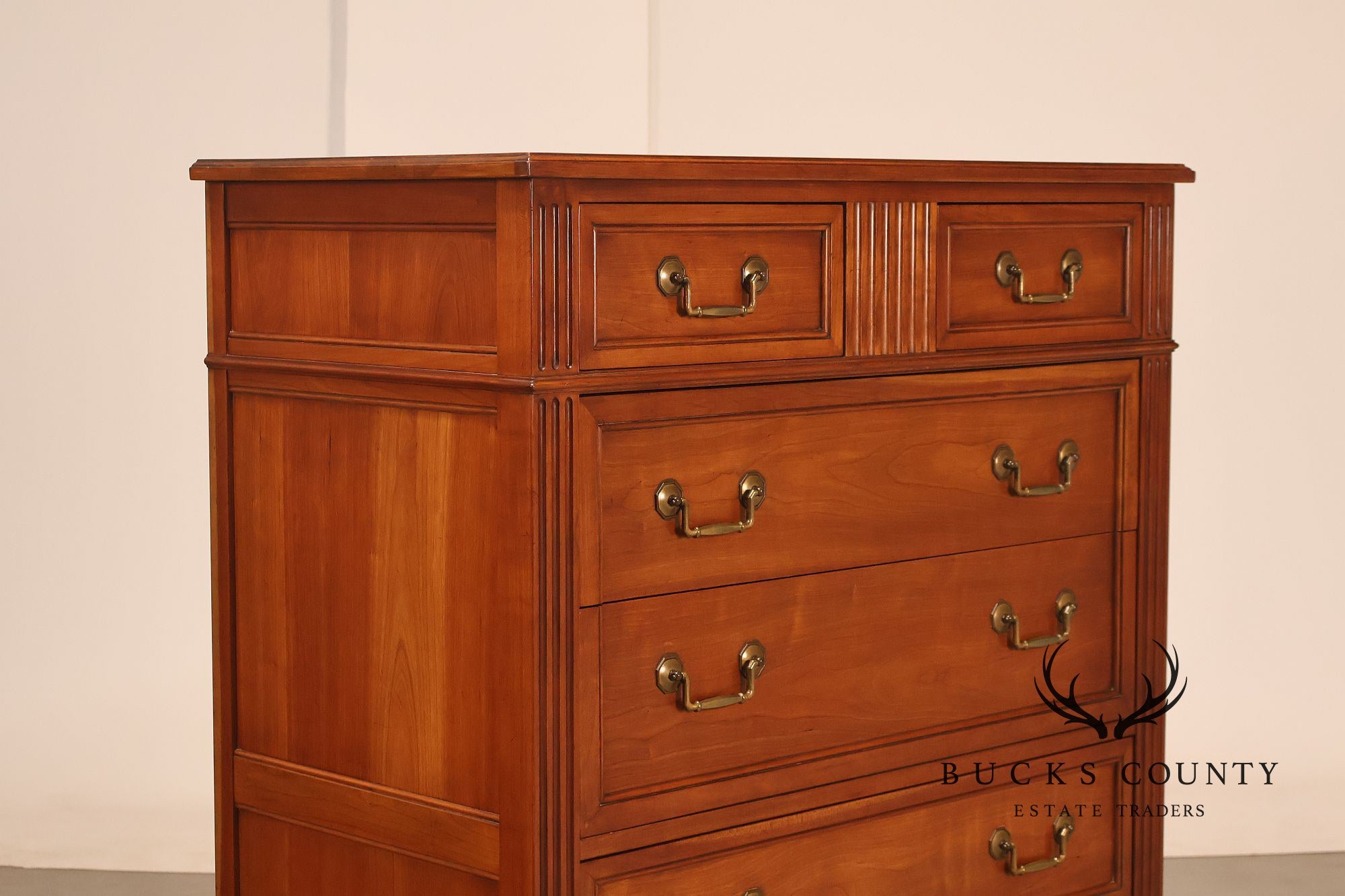 Kindel French Directoire Style Fruitwood High Chest