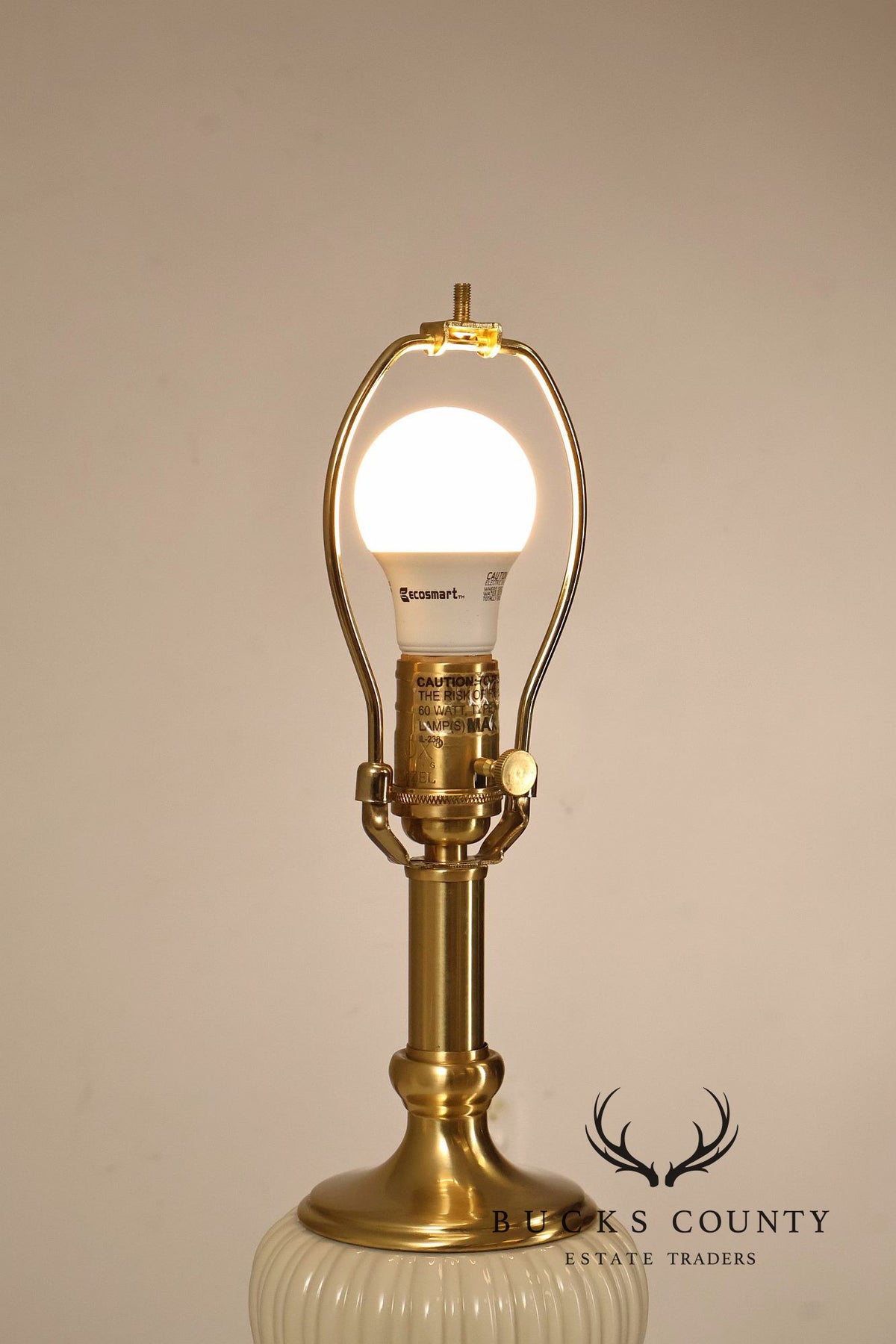 Quoizel Lenox Porcelain and Brass Urn Form Table Lamp