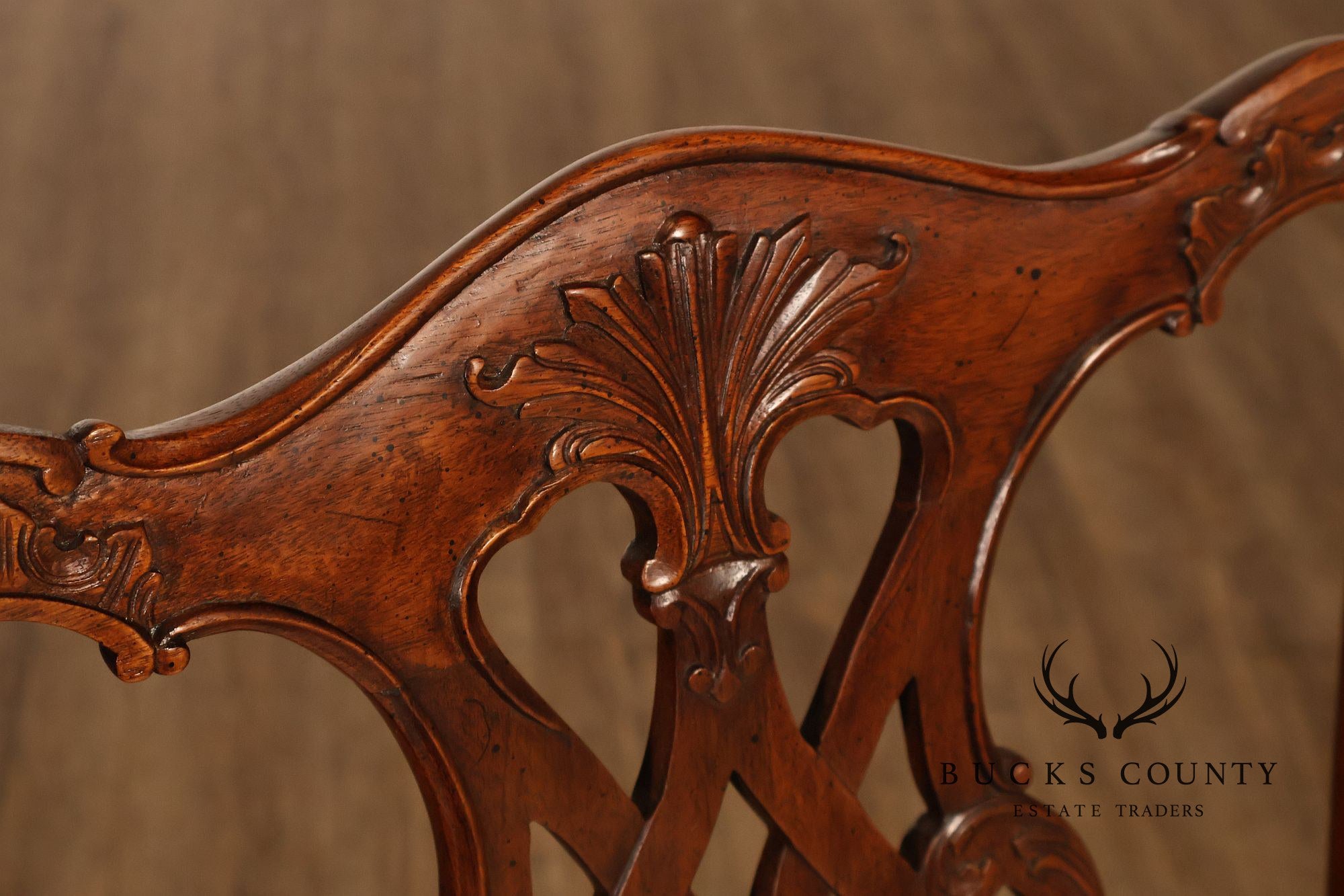 Chippendale Style Set of Six Mahogany Dining Chairs