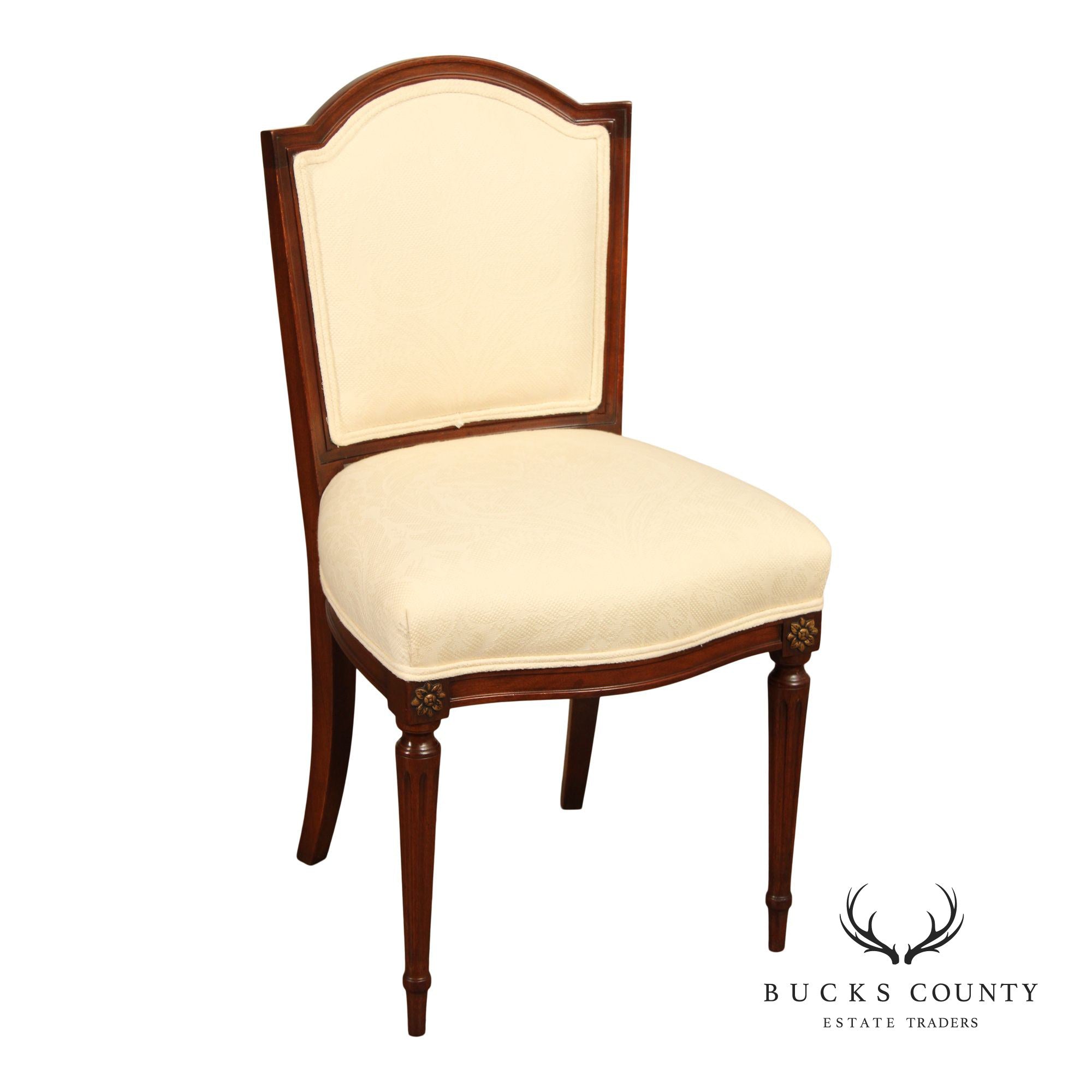 1930's French Louis XVI Style Mahogany Side Chair