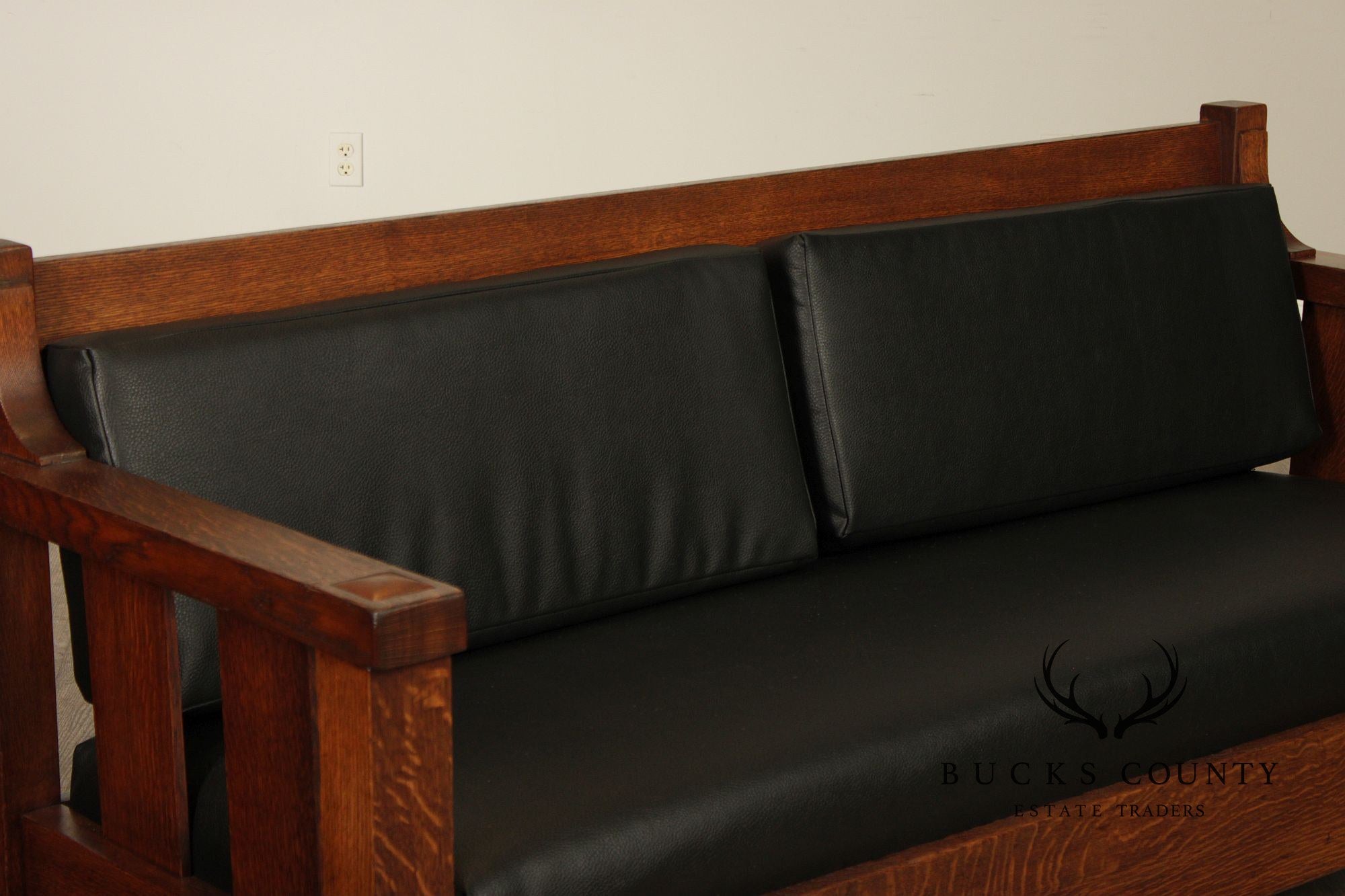 Lifetime Furniture Antique Mission Oak Sofa Settle