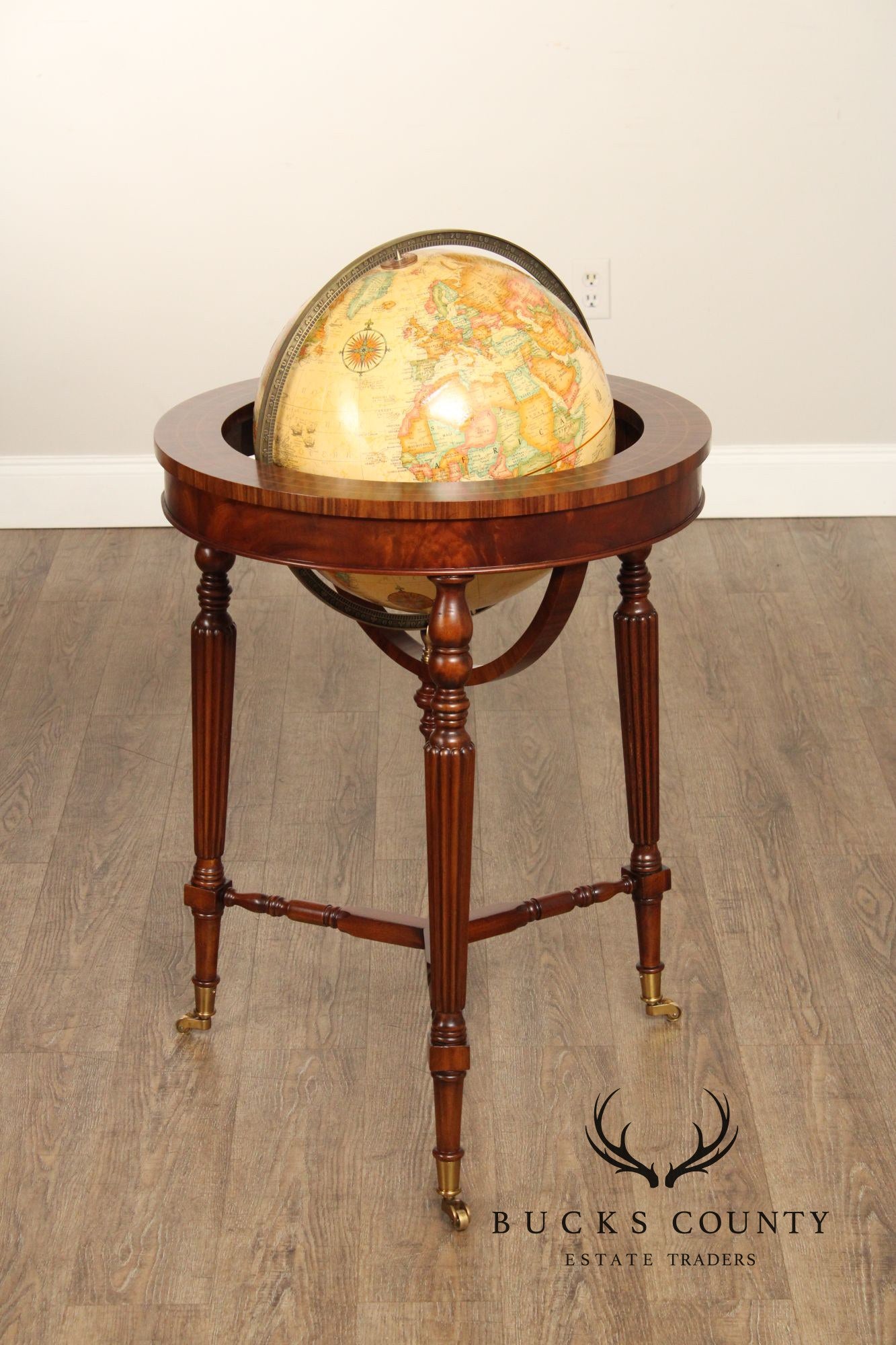 Maitland Smith Regency Style Globe on Stand