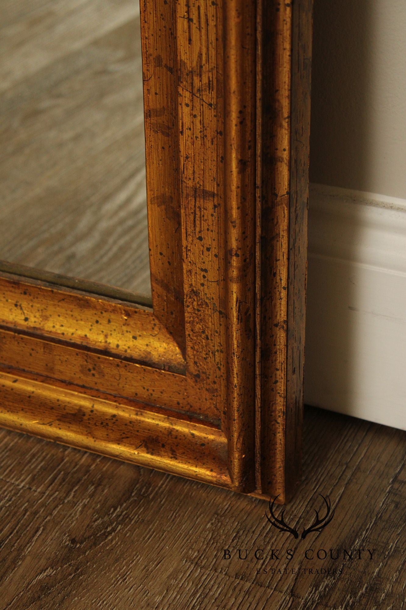 Carolina Mirror Co. Hollywood Regency Gilt Wall Mirror