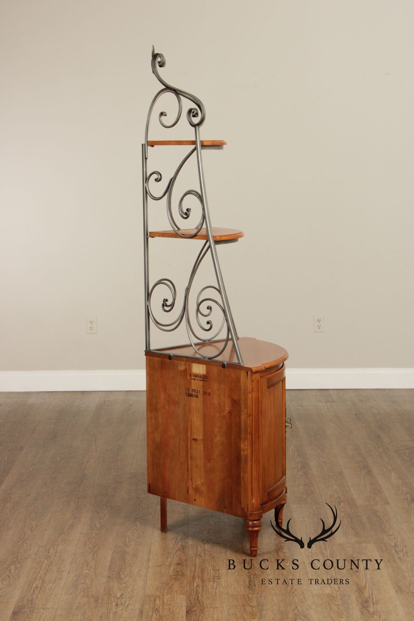 Ethan Allen 'Legacy'  Collection French Style Corner Display Cabinet