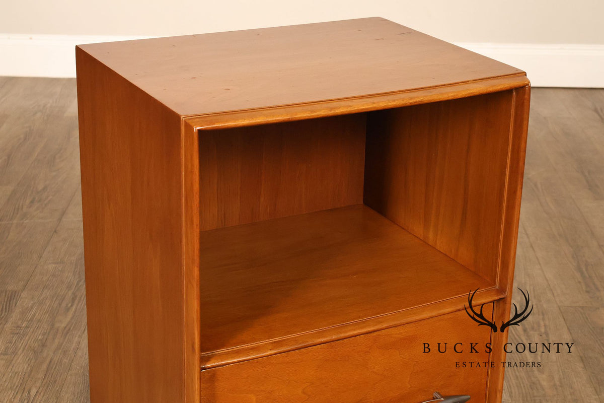 Widdicomb Mid Century Modern Pair of Walnut Nightstands