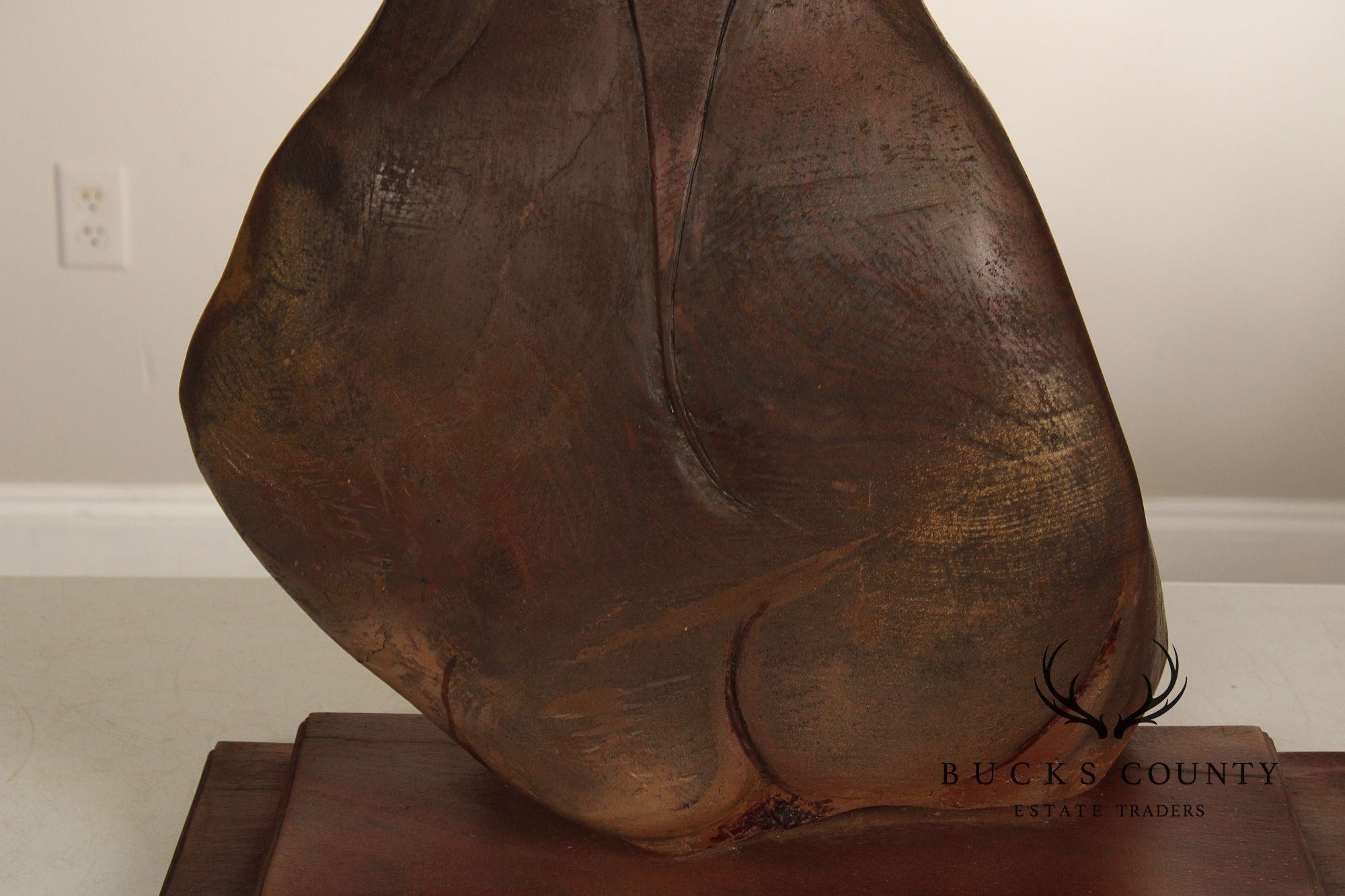 Raymond Rocklin Carved and Painted Wood Abstract Sculpture