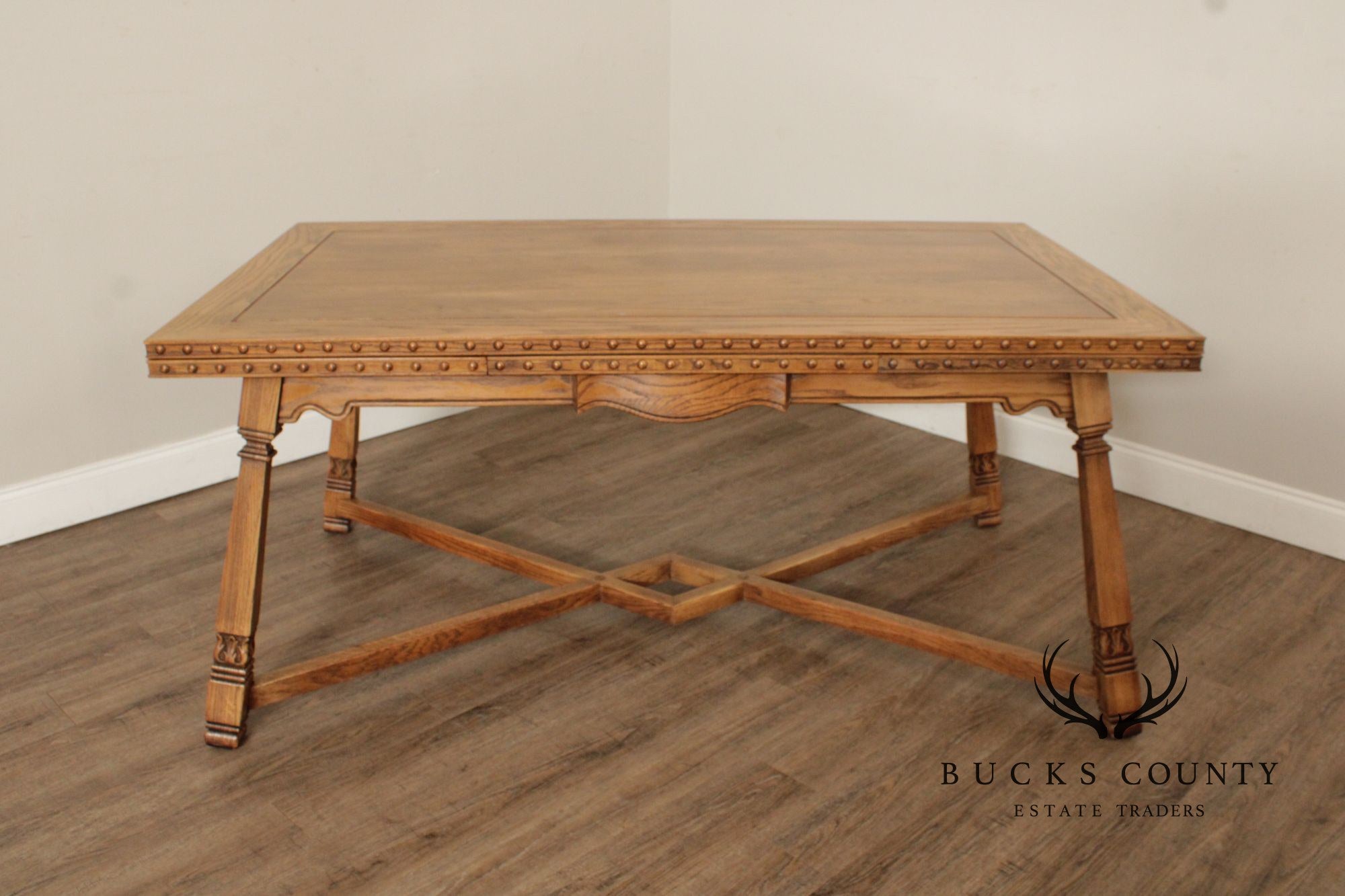 Romweber Viking Oak Draw-Leaf Dining Table