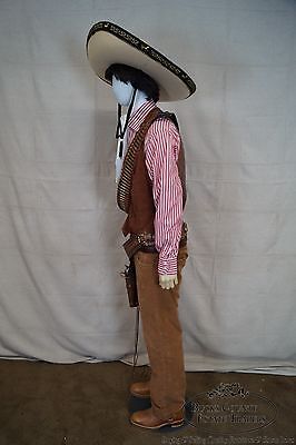 Poncho Life Size Large Display Dressed Mannequin w/ Replica Pistol