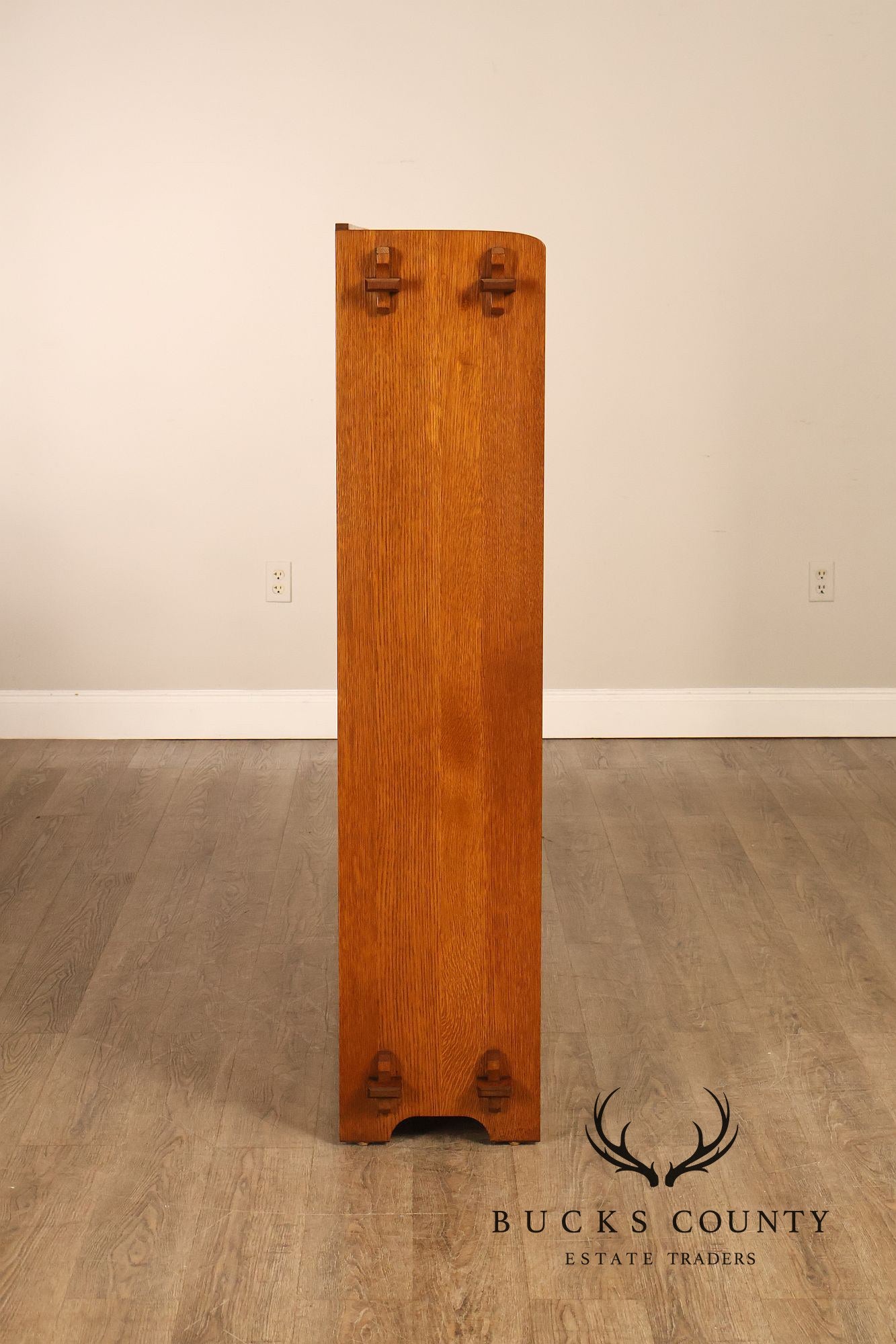 Stickley Mission Collection Oak Open Double Bookcase