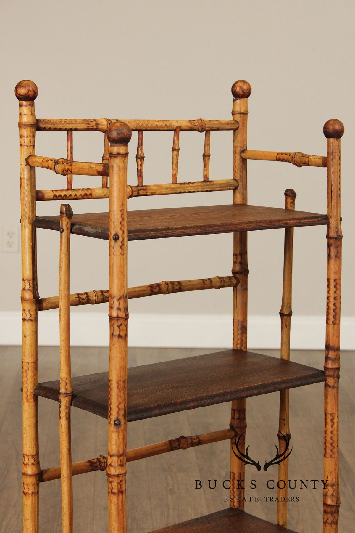 Antique Aesthetic Movement Bamboo Etagere