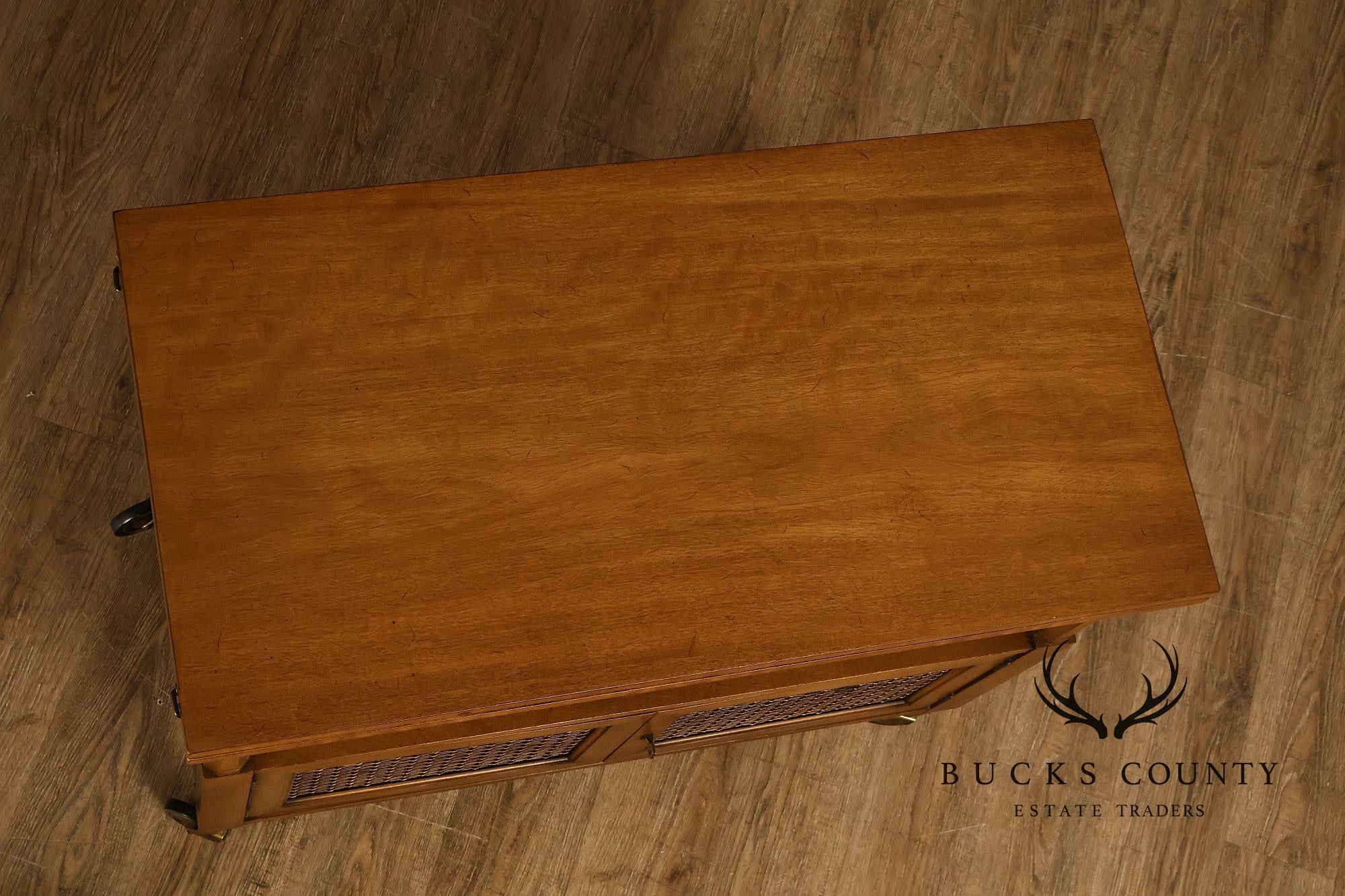 Henredon Vintage Walnut Drop Leaf Server Bar Cart