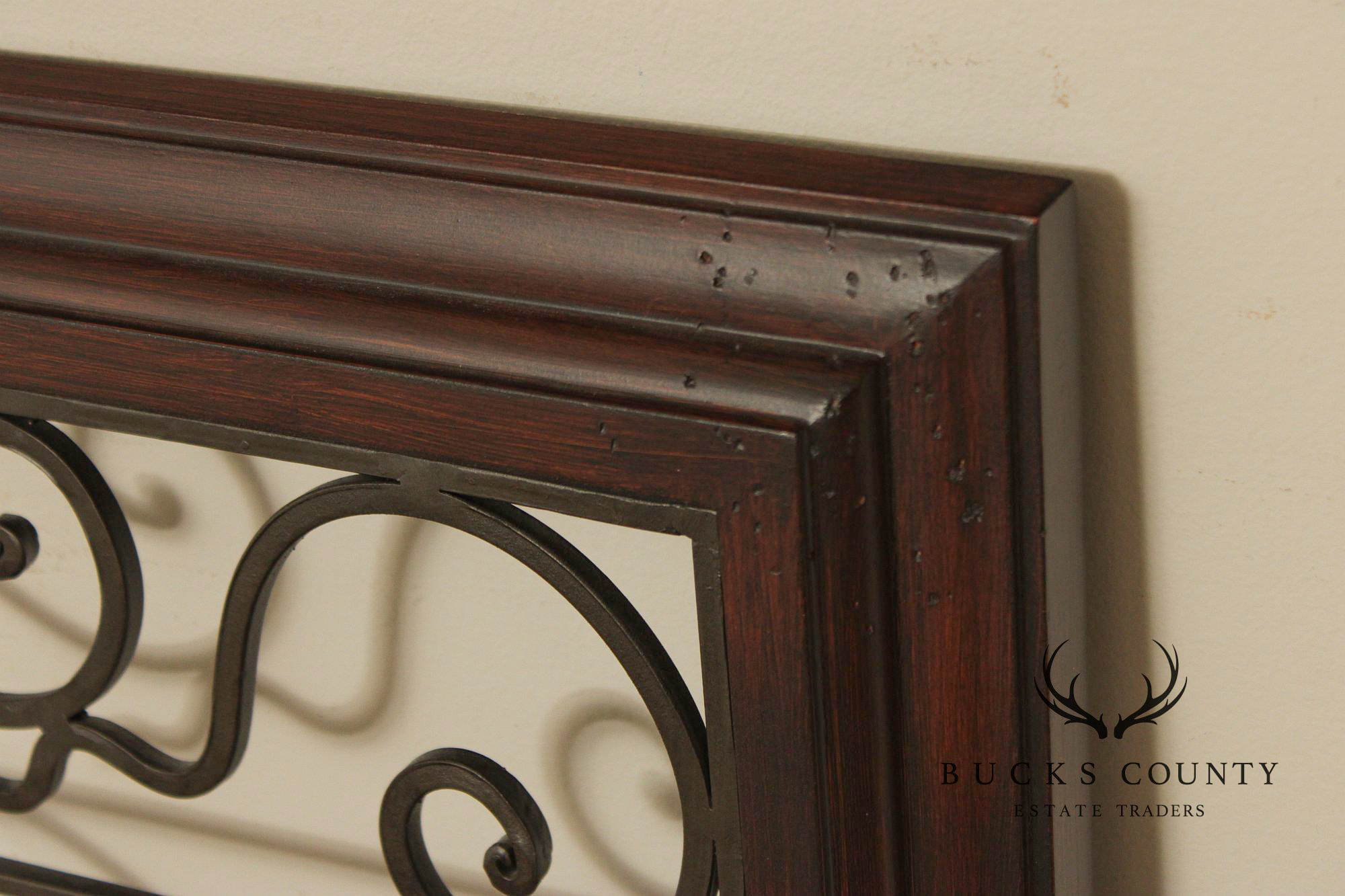 Spanish Baroque Style Partial Gilt Wrought Iron Wall Decor