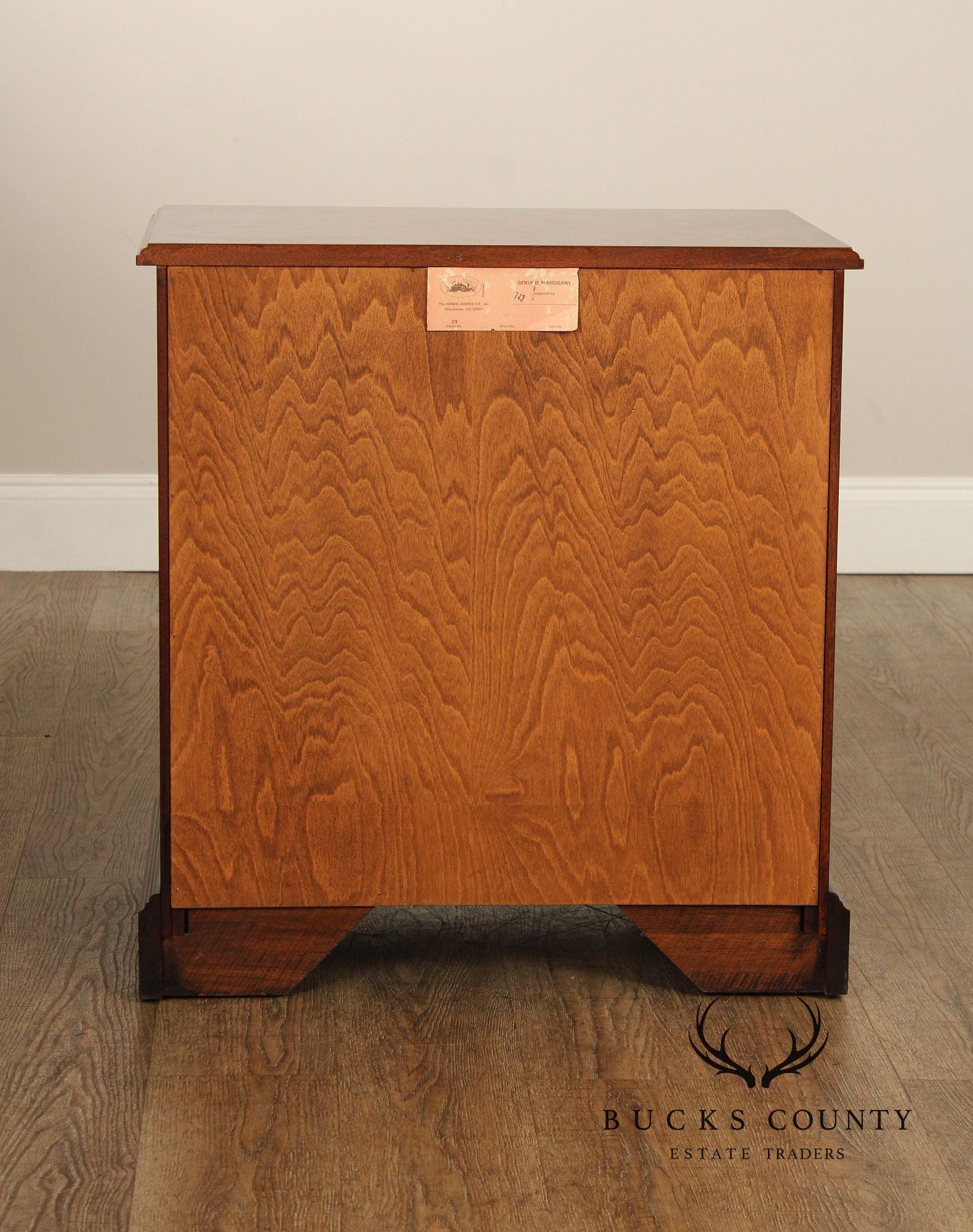 Henkel Harris Georgian Style Pair of Mahogany Nightstands