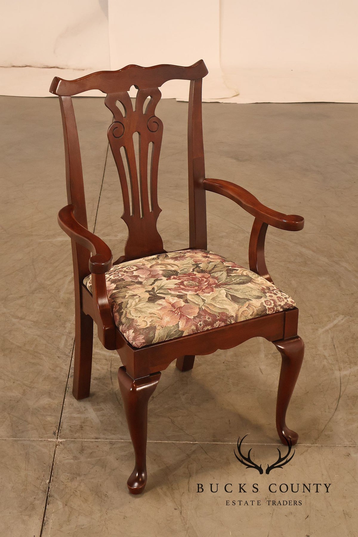 Pennsylvania House Chippendale Style Set of Six Cherry Dining Chairs