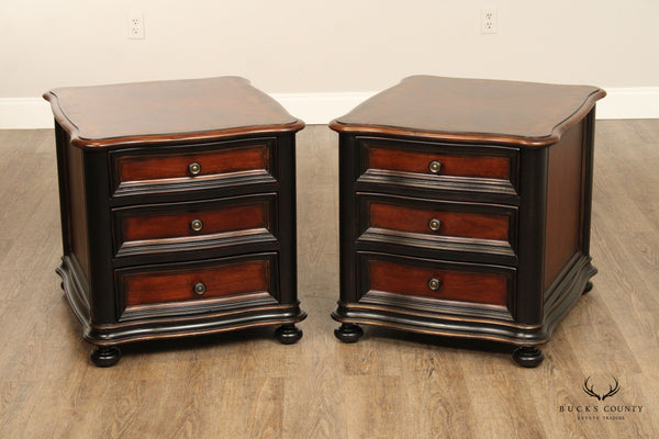 Hooker Furniture Preston Ridge Pair Of Three Drawer Chairside Chests
