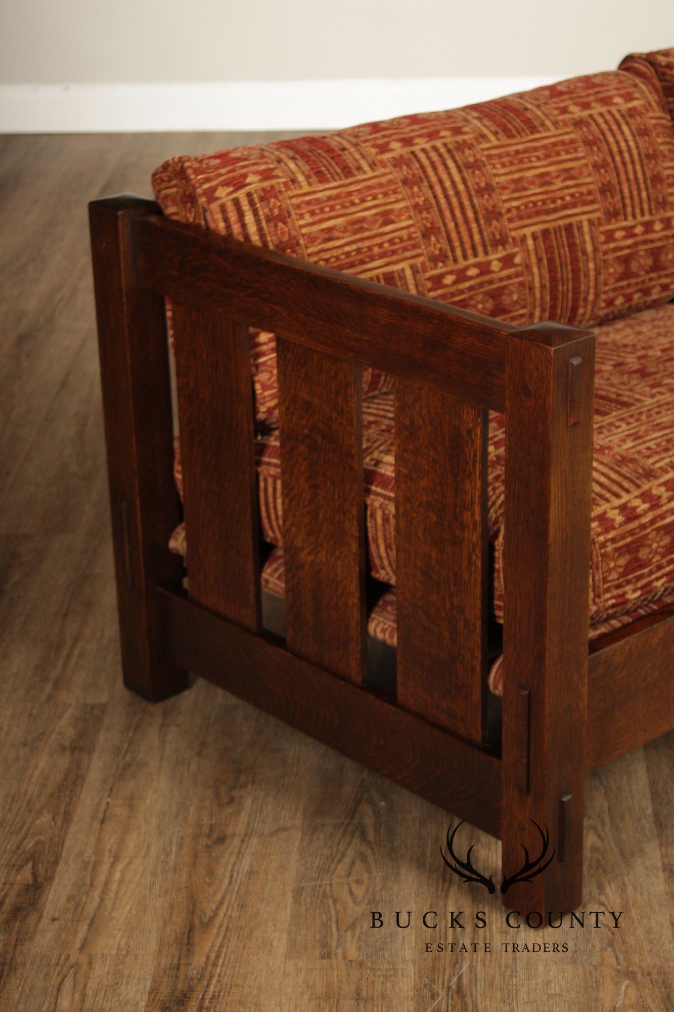 Stickley Mission Collection Oak Settle Sofa