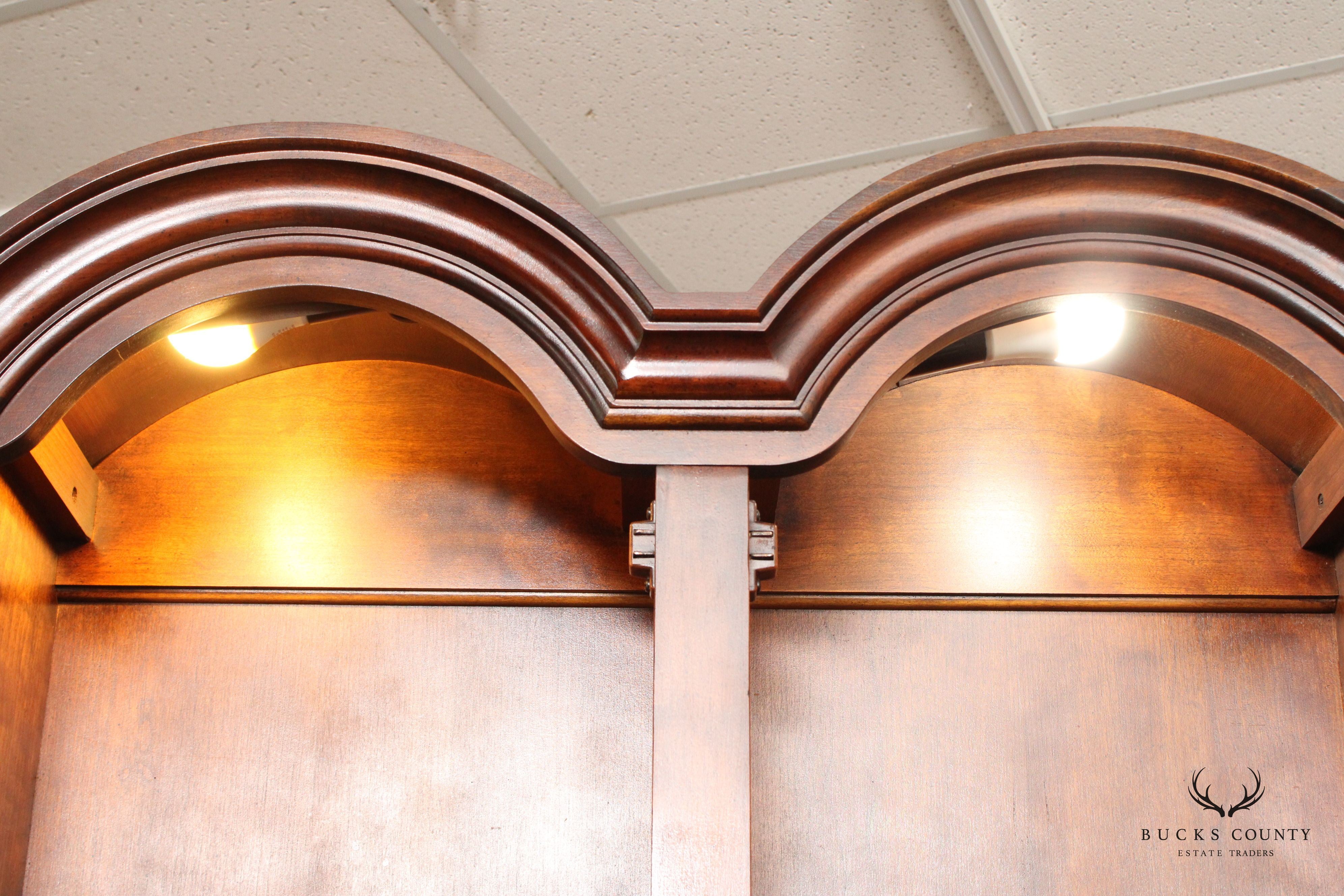 Georgian Style Cherry Blockfront Secretary Desk