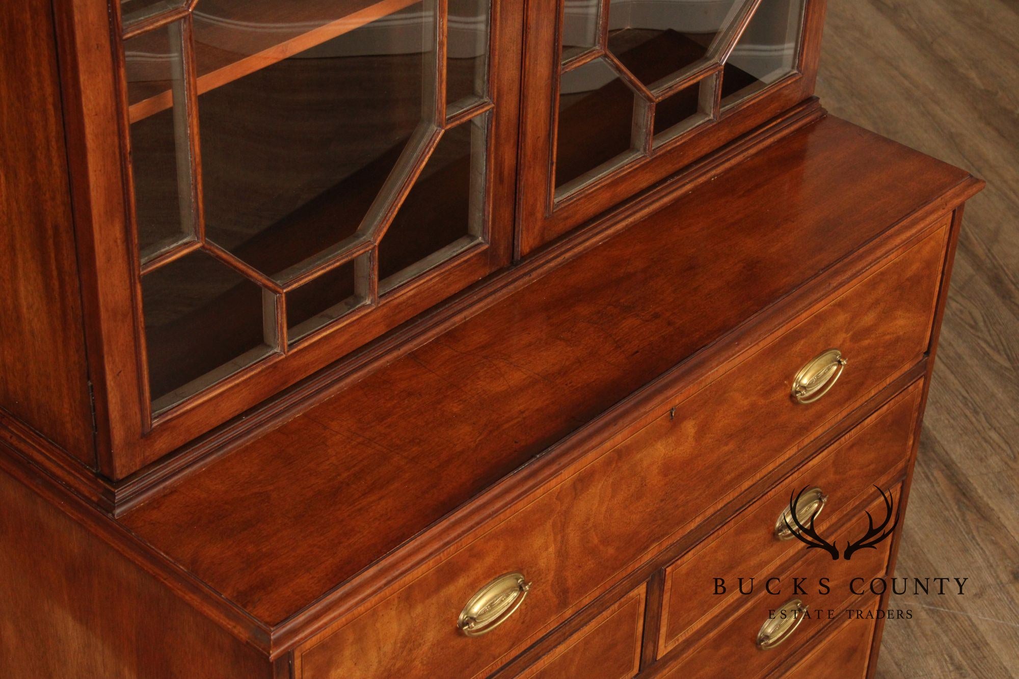 Baker Collector's Edition Vintage Mahogany Secretary Bookcase