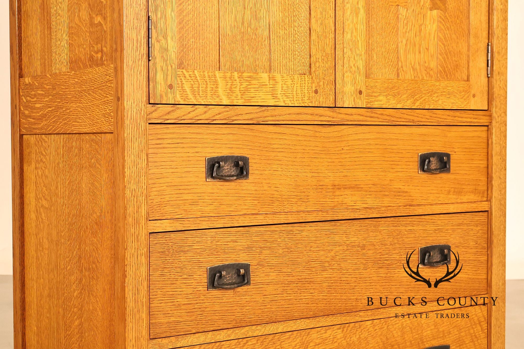 Stickley Mission Collection Oak Entertainment Armoire