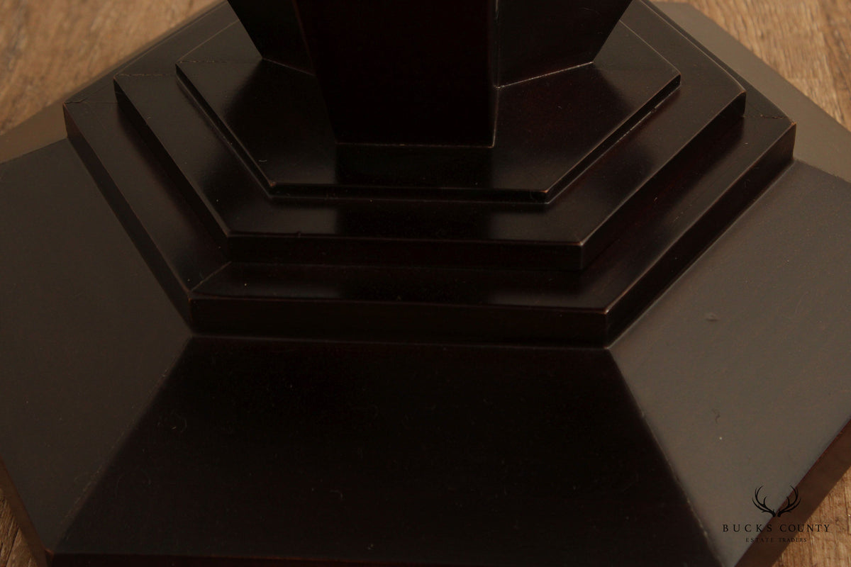 Century Furniture Empire Style Two-Tier Pedestal Side Table