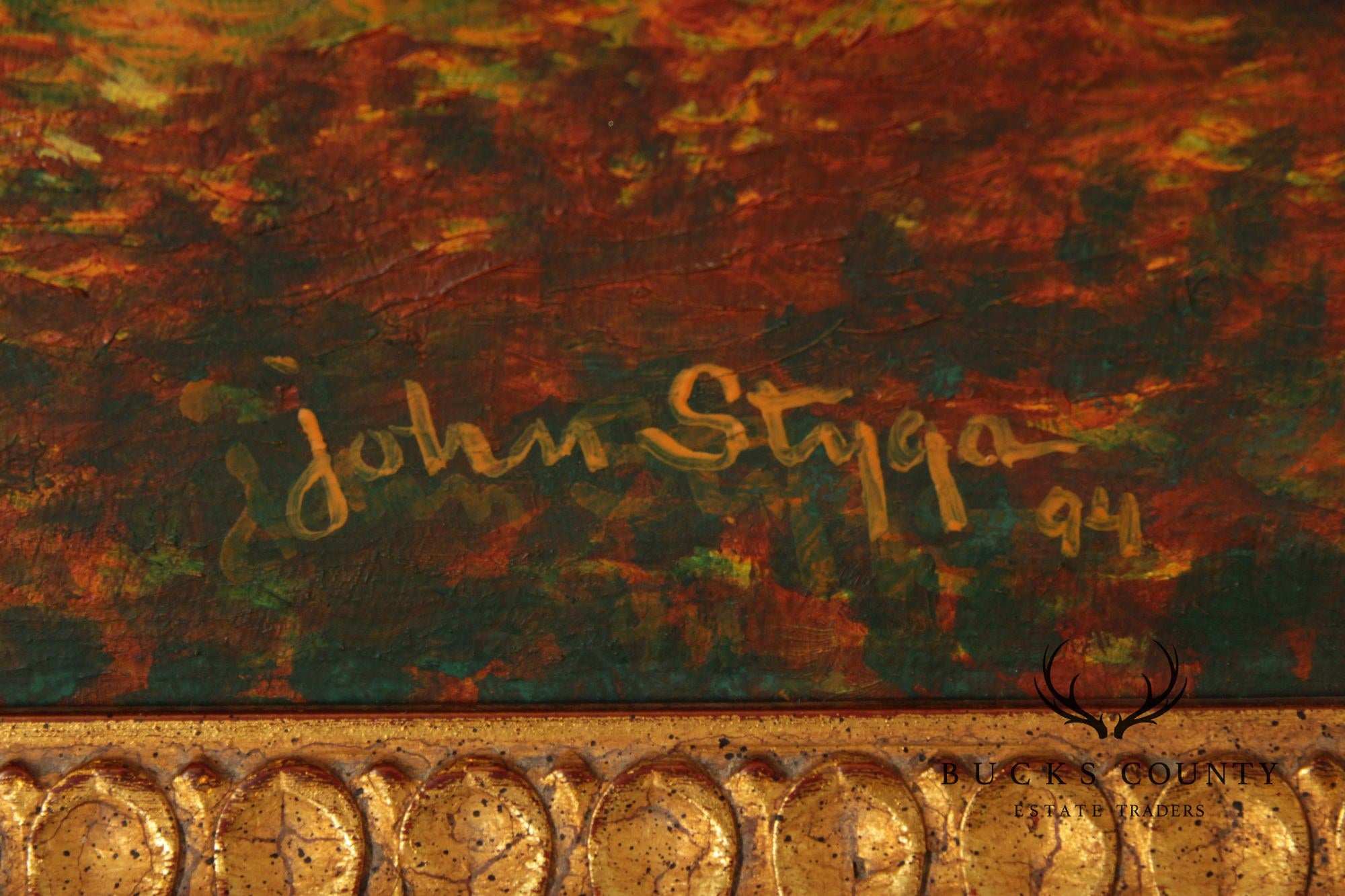 John Styga Oil Painting, 'The Clausen House'