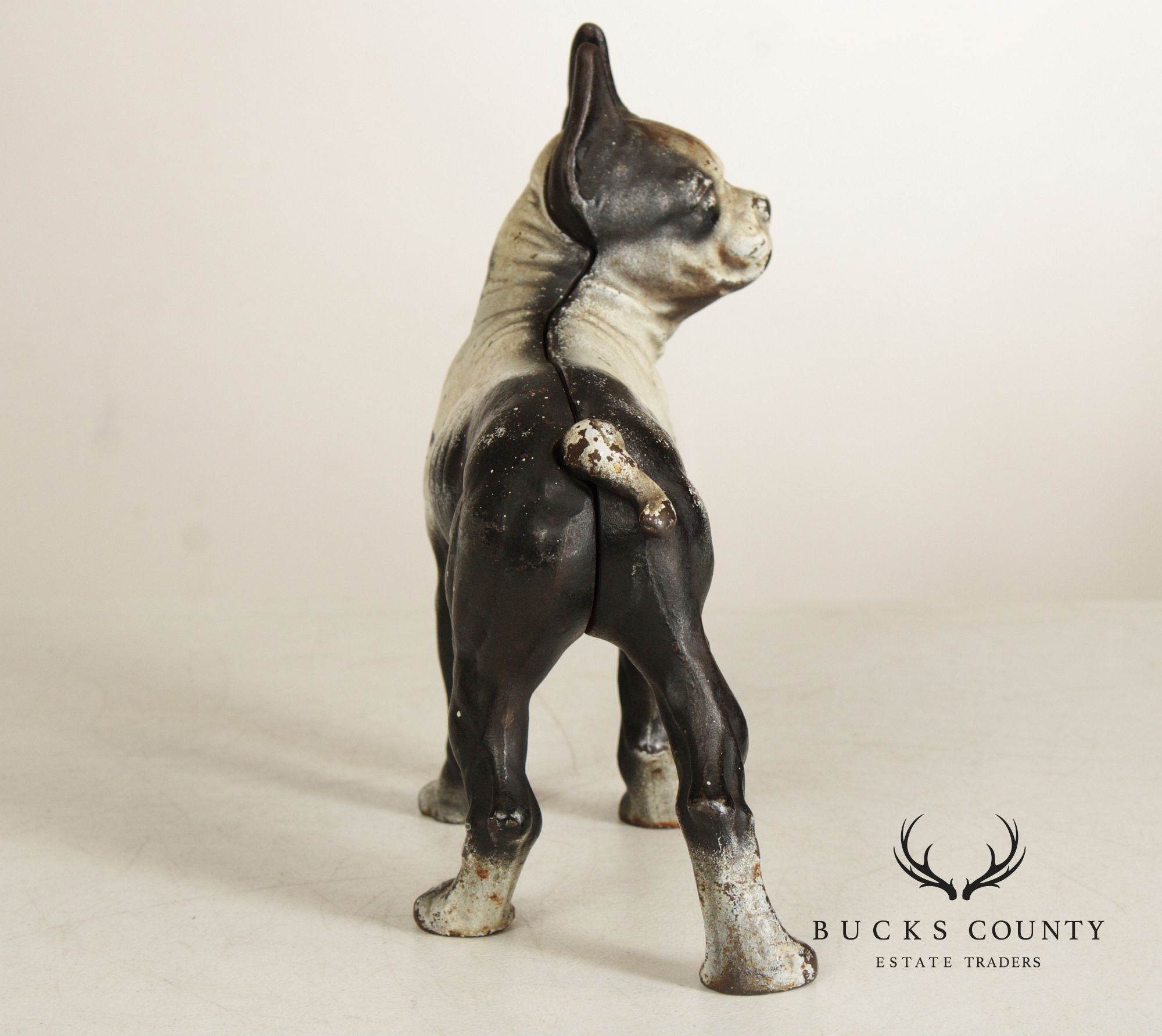 Vintage Cast Iron Boston Terrier Door Stop