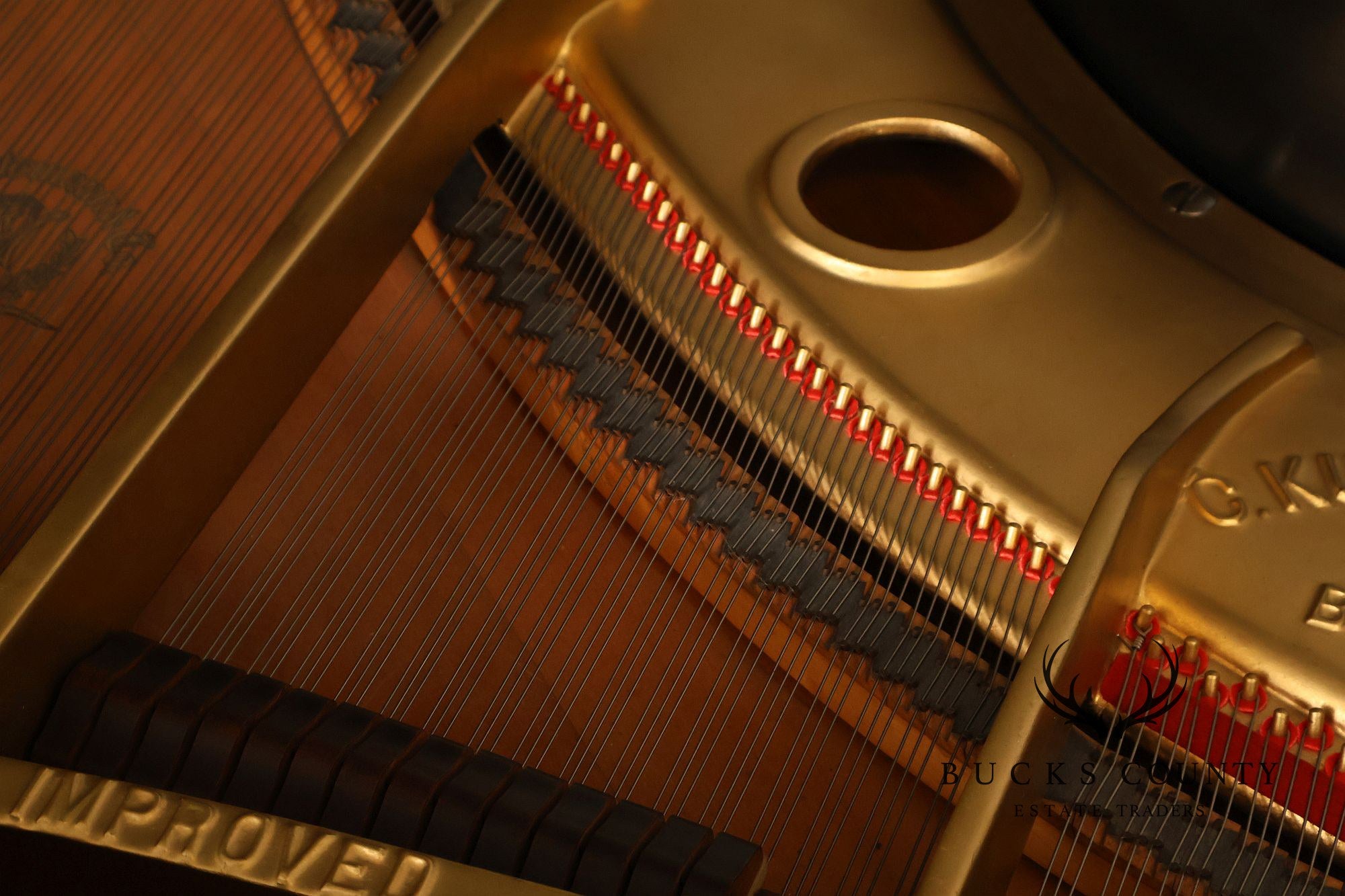 Kurtzman Ebonized Grand Piano And Duet Bench