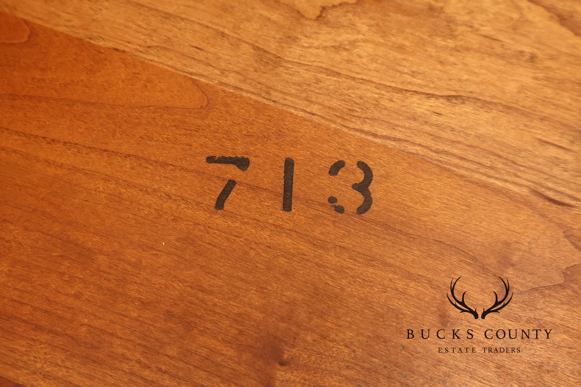 Frederick Duckloe Solid Cherry Expandable Dining Table