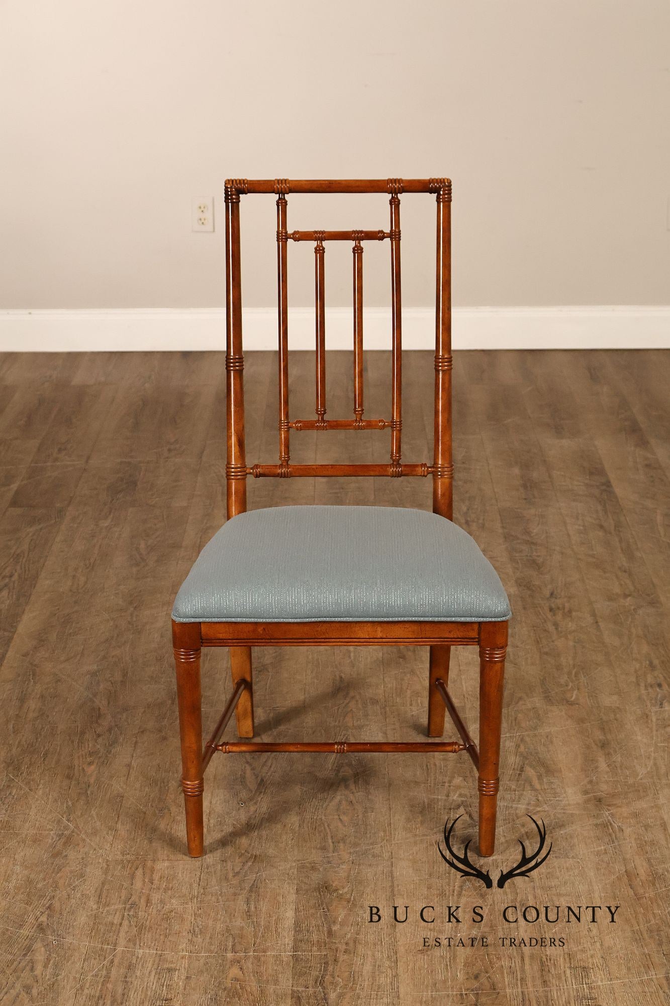 Drexel Heritage Vintage Set of Six Faux Bamboo Dining Chairs
