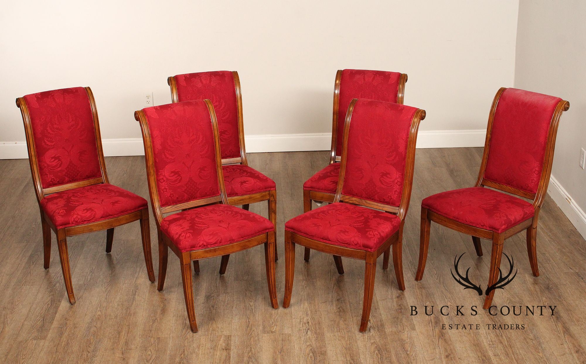 Henredon Charles X Empire Style Set of Six Dining Chairs