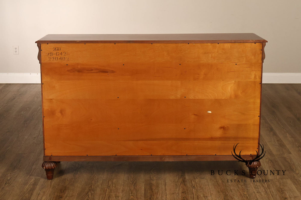 Ethan Allen 'British Classics' Carved Maple And Birch Sideboard